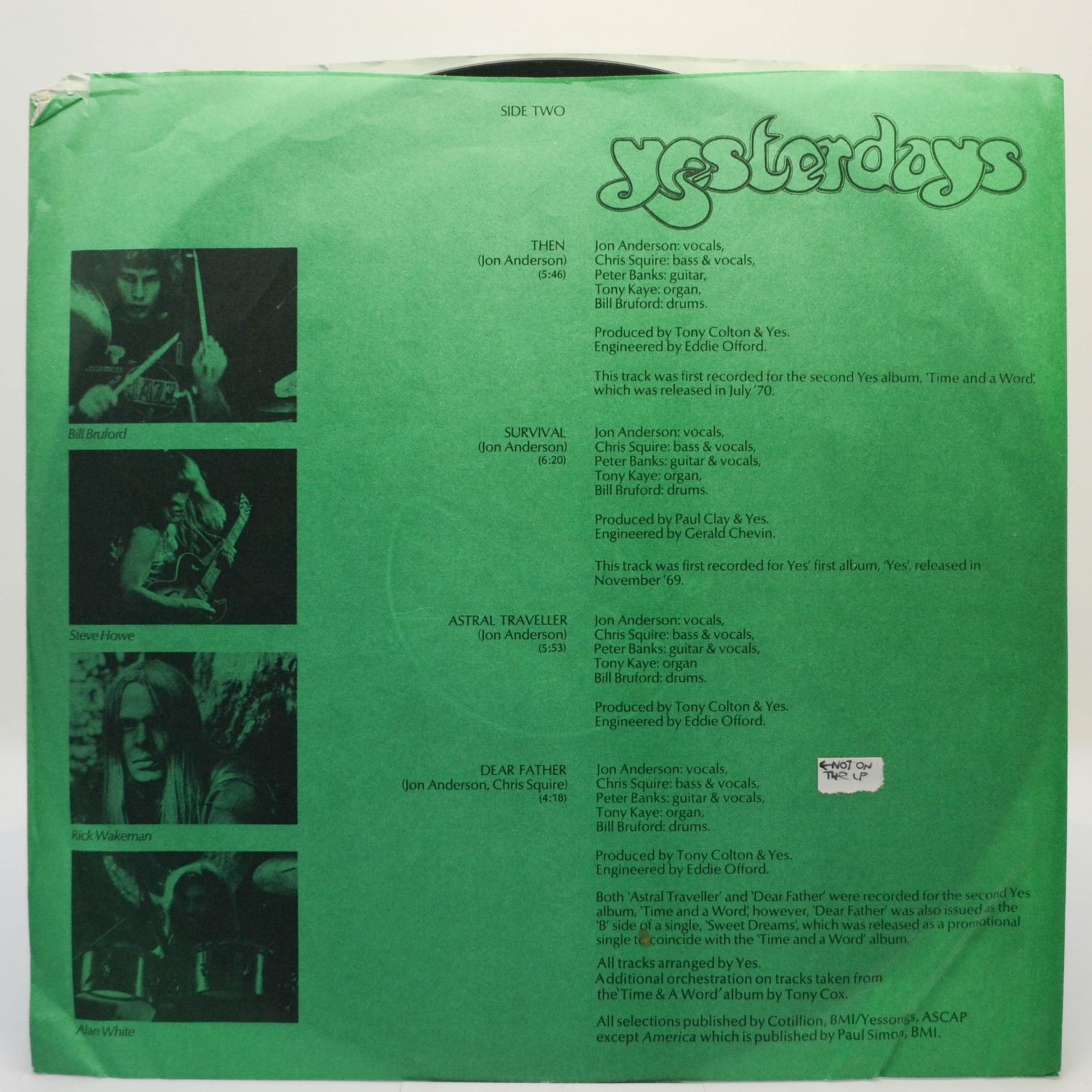 Yes — Yesterdays (USA), 1975