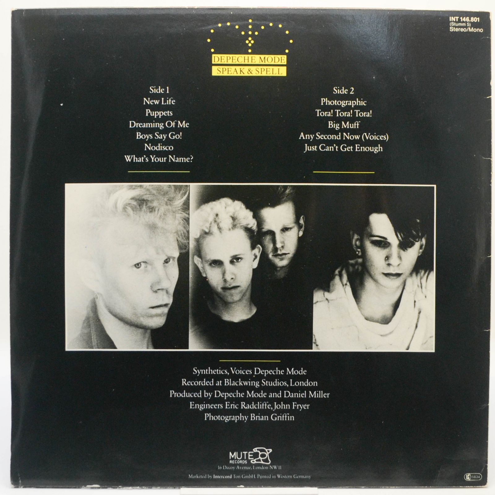 Depeche Mode — Speak & Spell, 1981