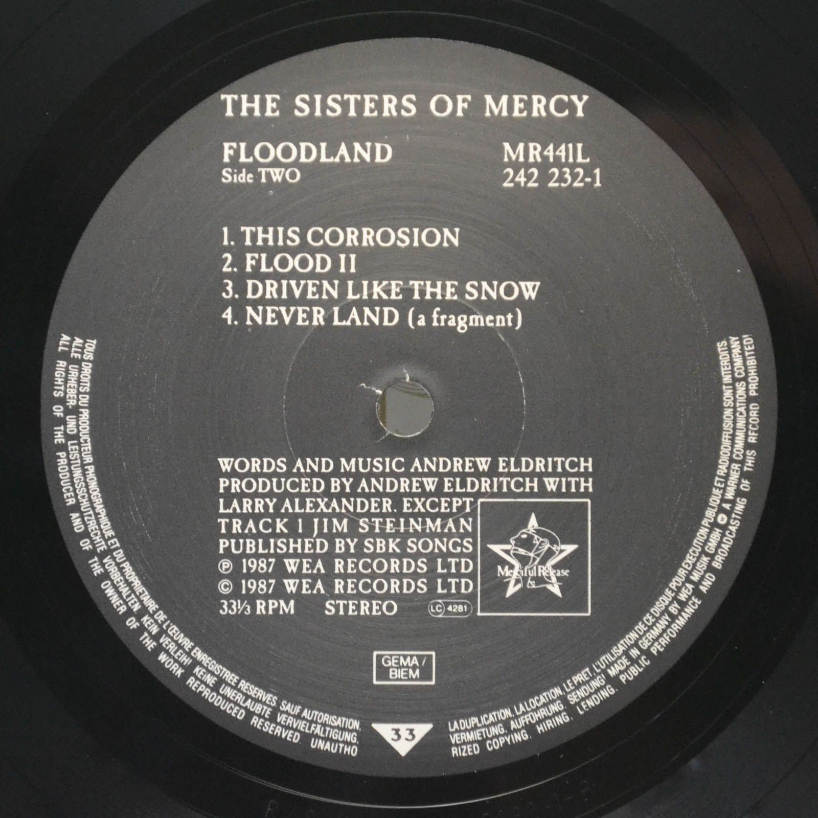 Sisters Of Mercy — Floodland, 1987