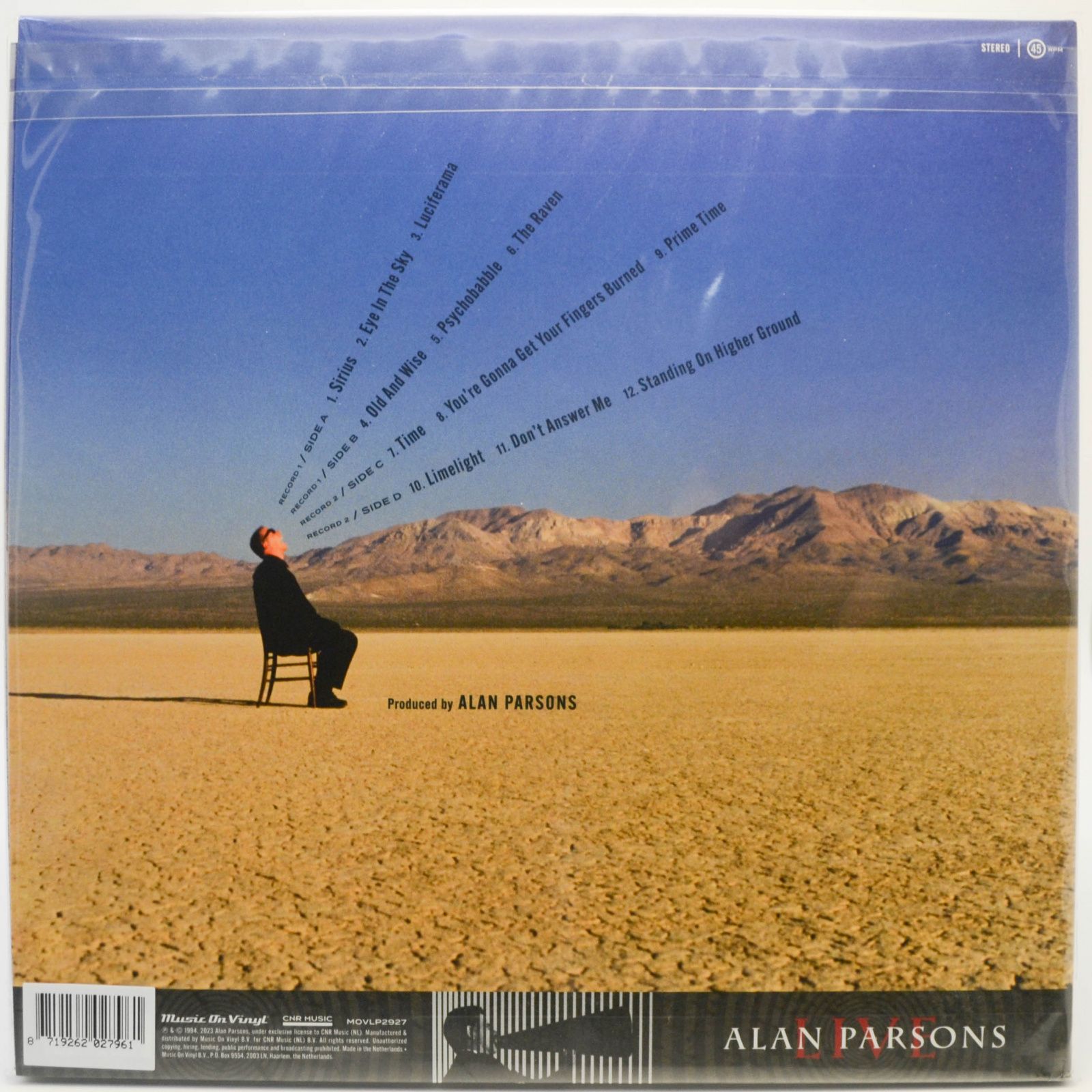 Alan Parsons — Live (2LP), 1994