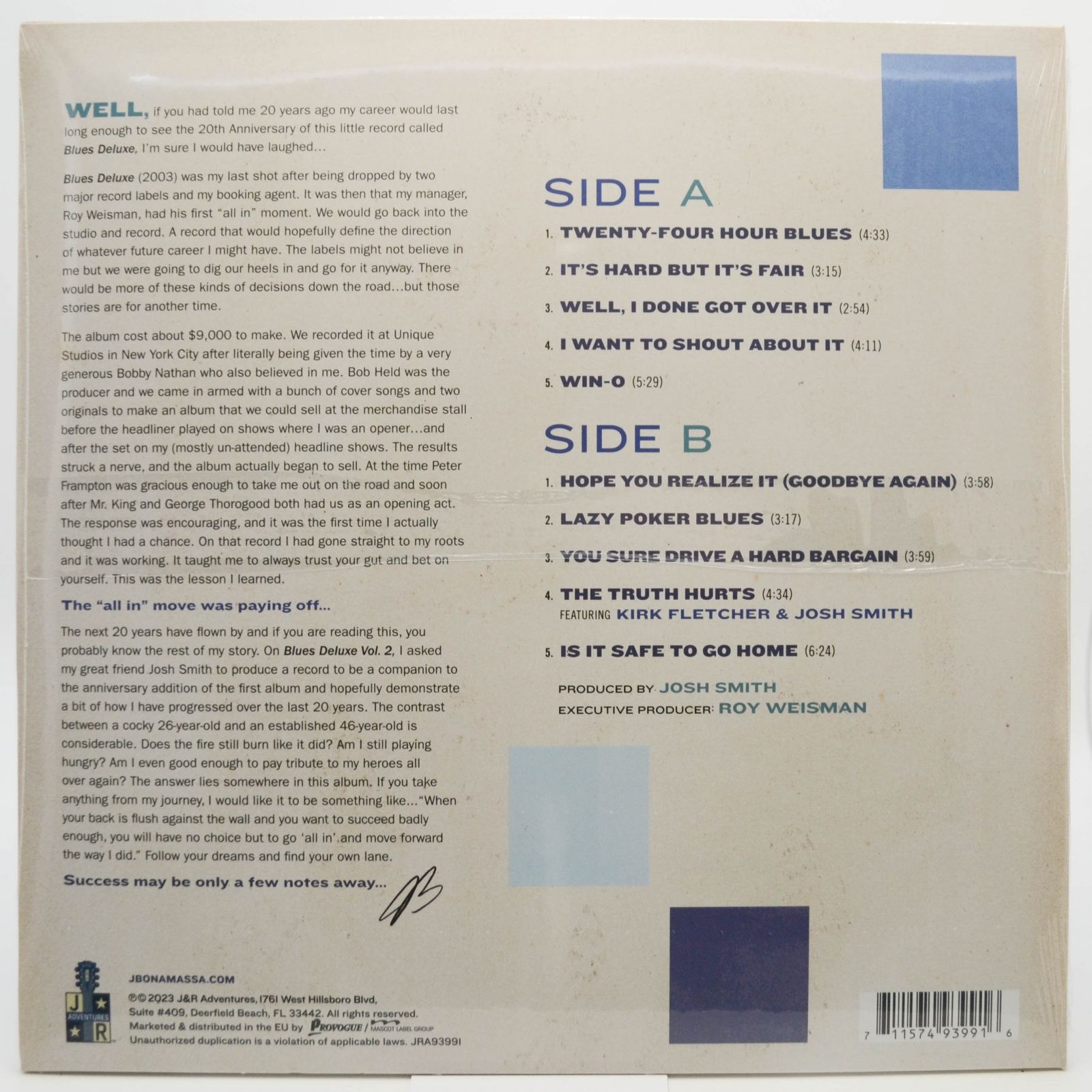 Joe Bonamassa — Blues Deluxe Vol. 2, 2023