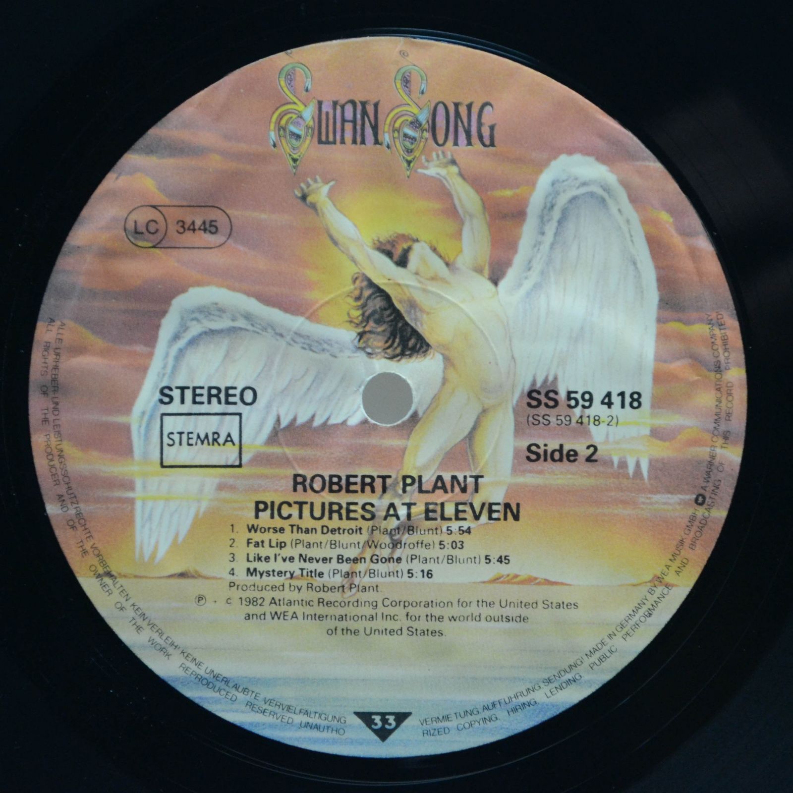 Robert Plant — Pictures At Eleven, 1982