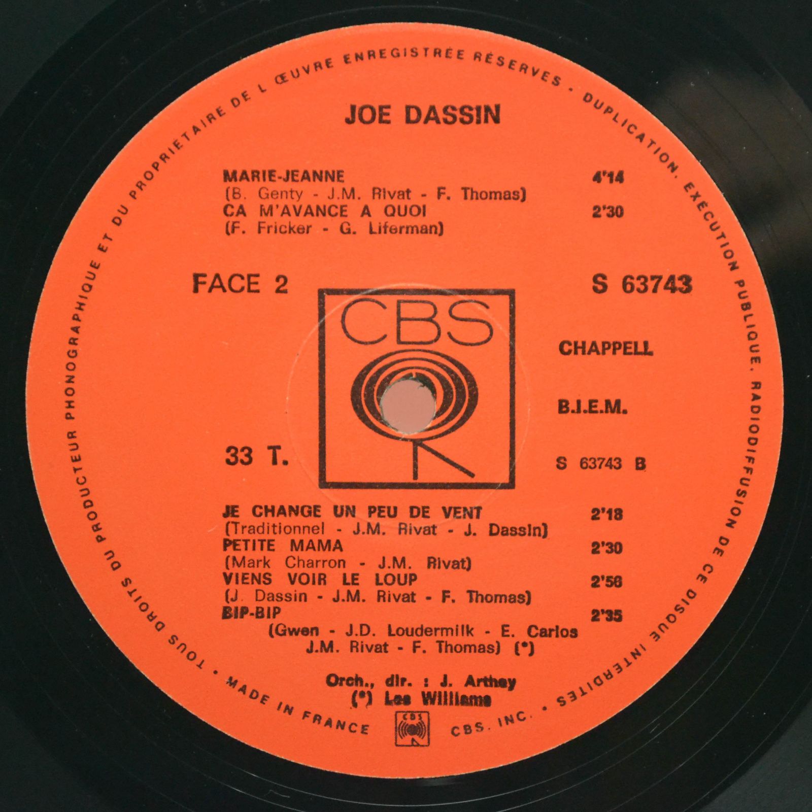 Joe Dassin — Les Meilleures Chansons De Joe Dassin (2LP, 1-st, France), 1969