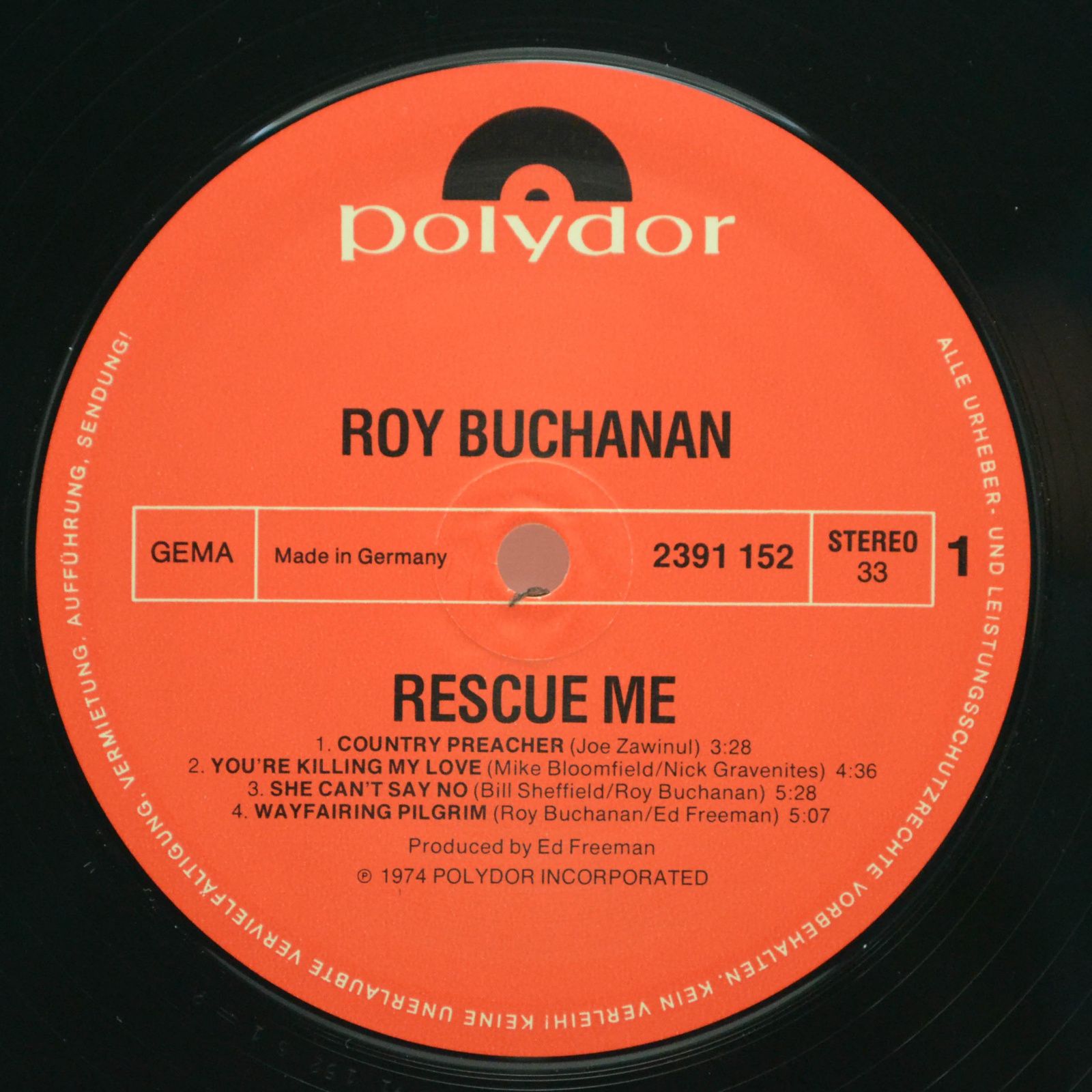 Roy Buchanan — Rescue Me, 1974