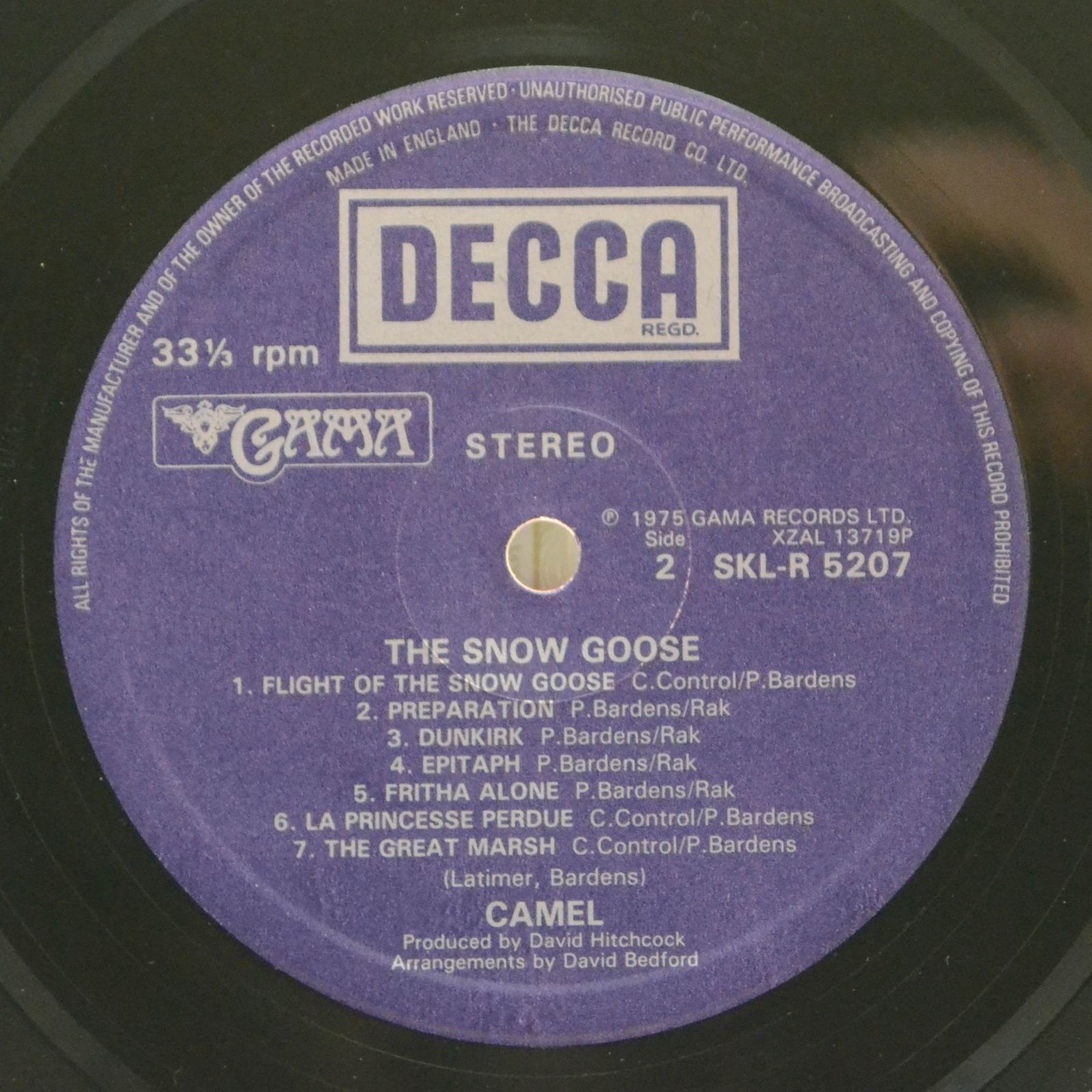 Camel — The Snow Goose (UK), 1975