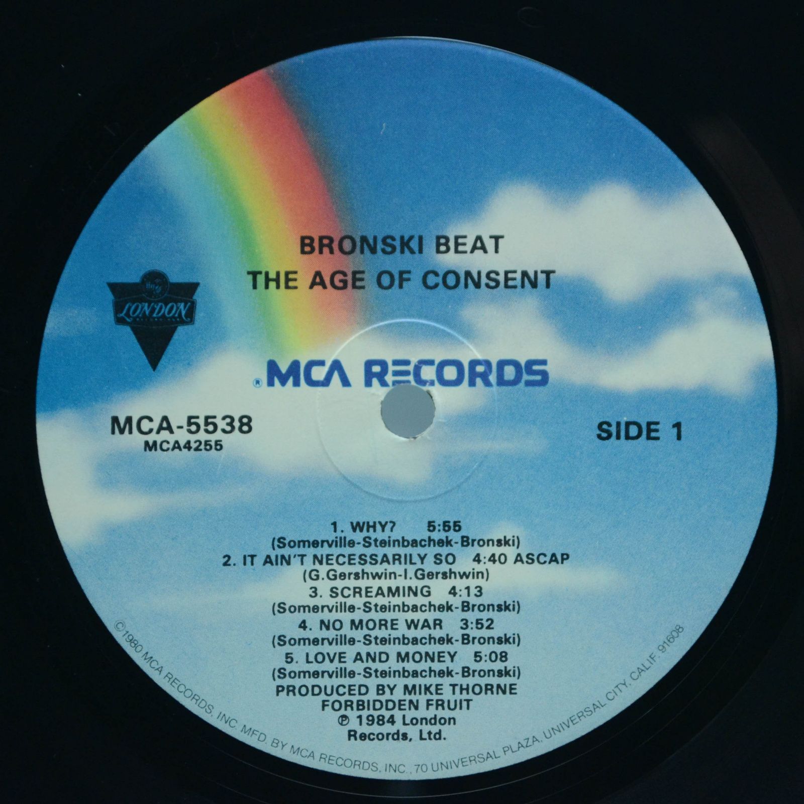 Bronski Beat — The Age Of Consent (USA), 1984