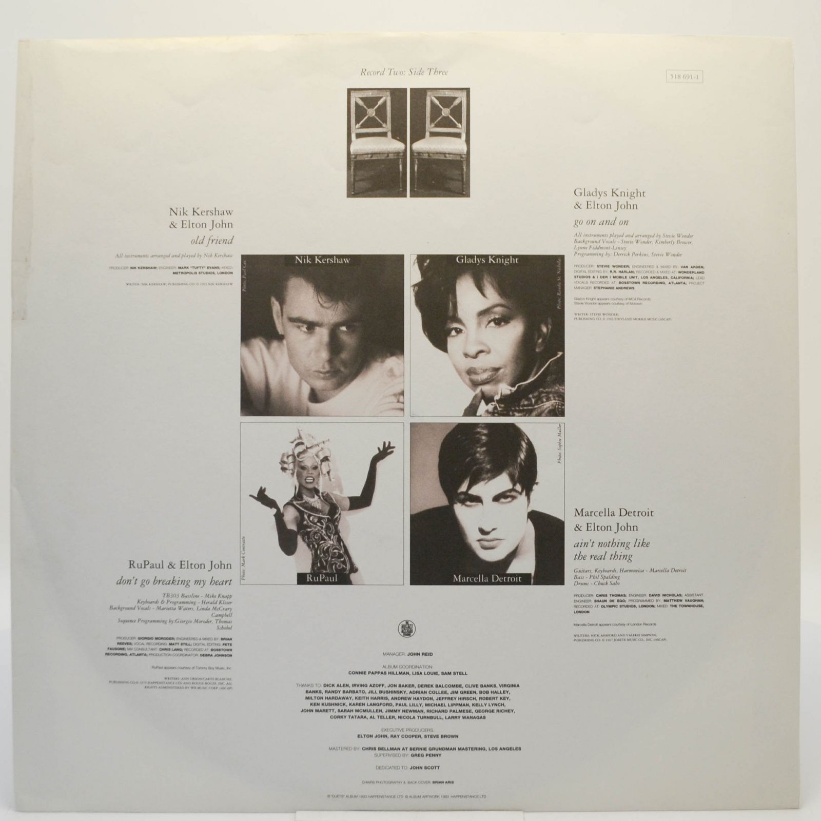 Elton John — Duets (2LP), 1993
