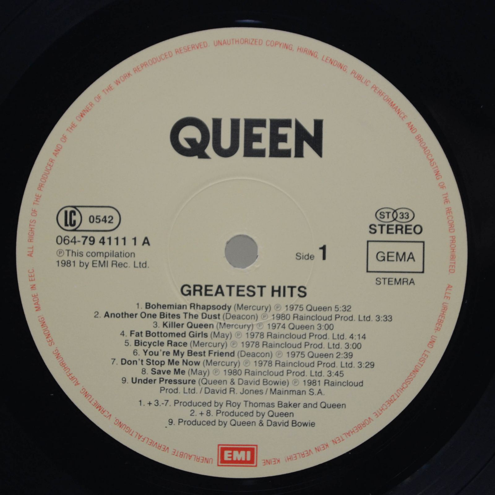 Queen — Greatest Hits, 1981