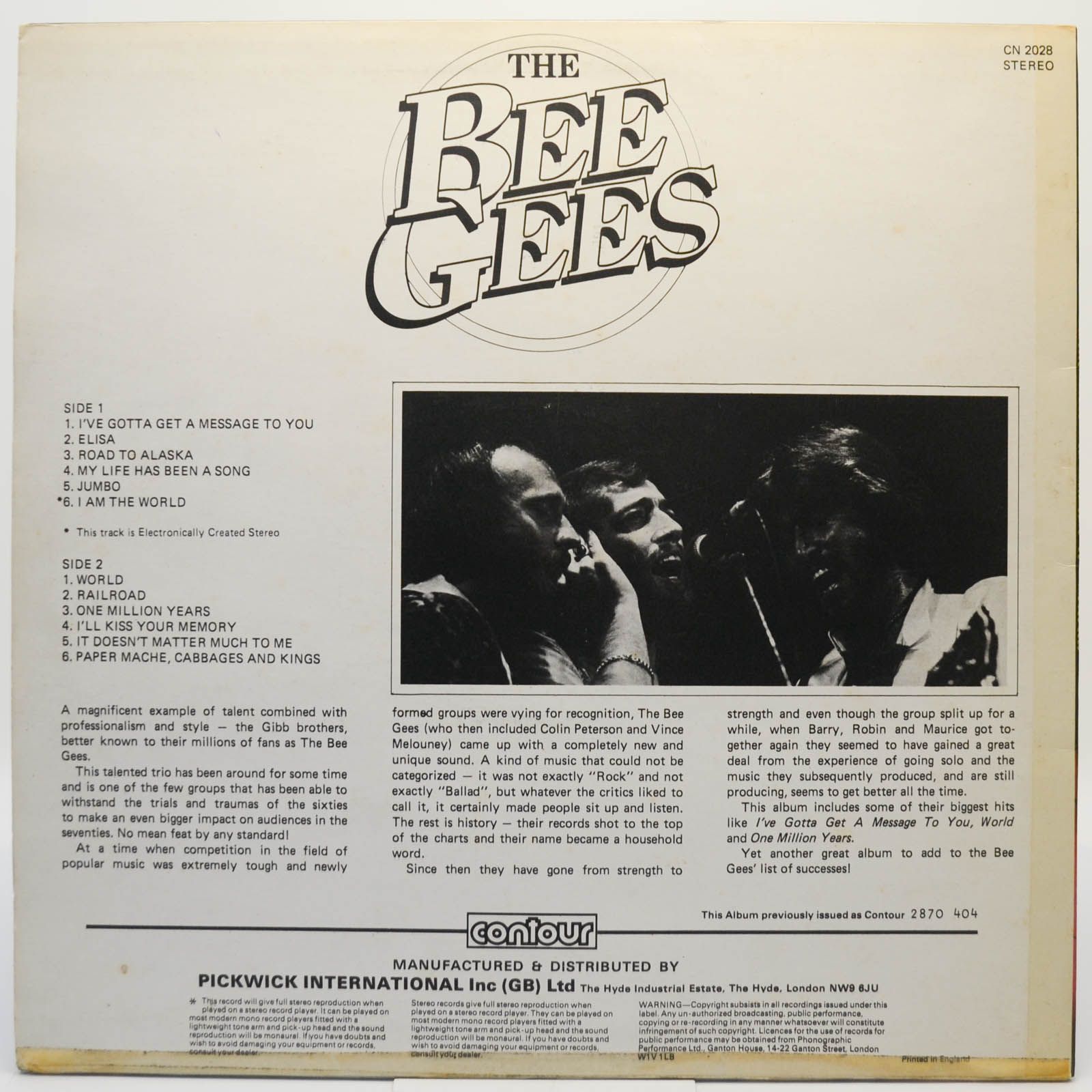 Bee Gees — I've Gotta Get A Message To You (UK), 1978