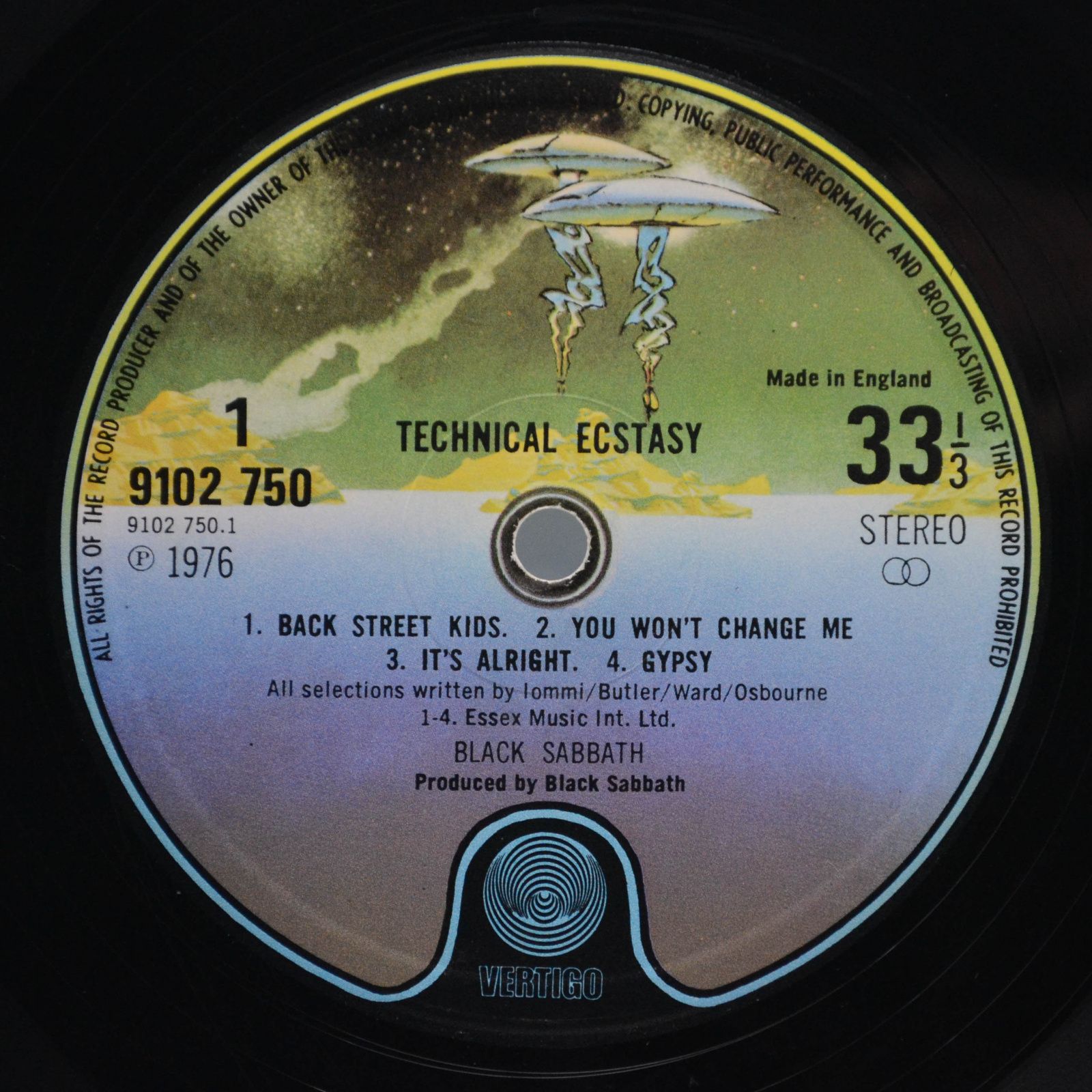Black Sabbath — Technical Ecstasy (1-st, UK), 1976