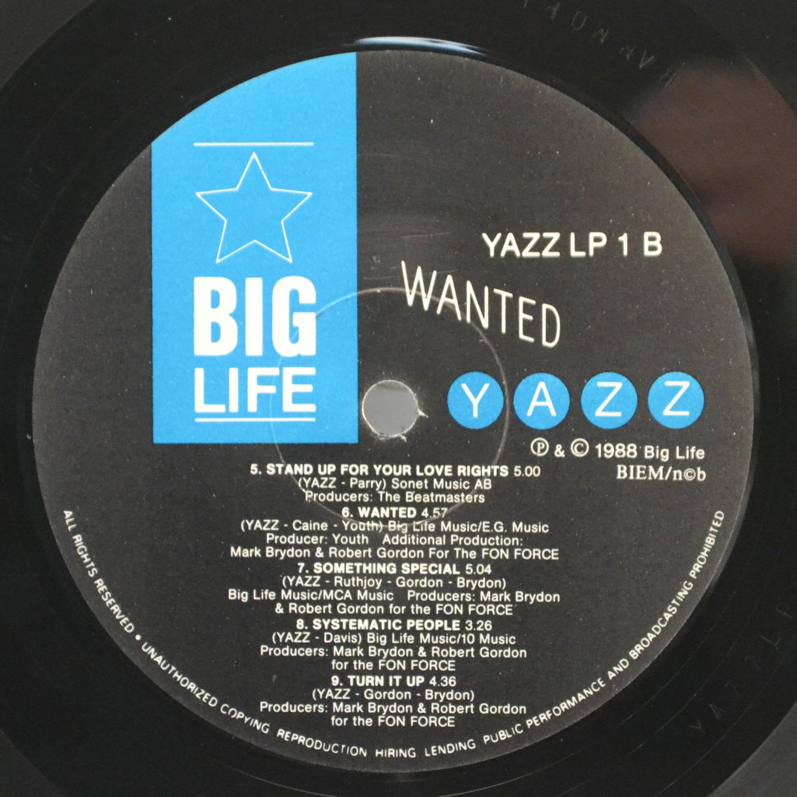 Yazz — Wanted, 1988