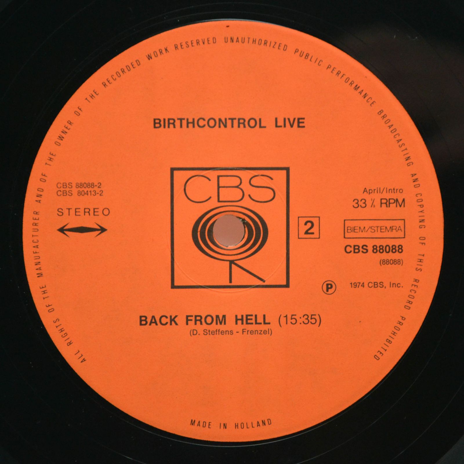 Birthcontrol — Birthcontrol Live (2LP), 1974