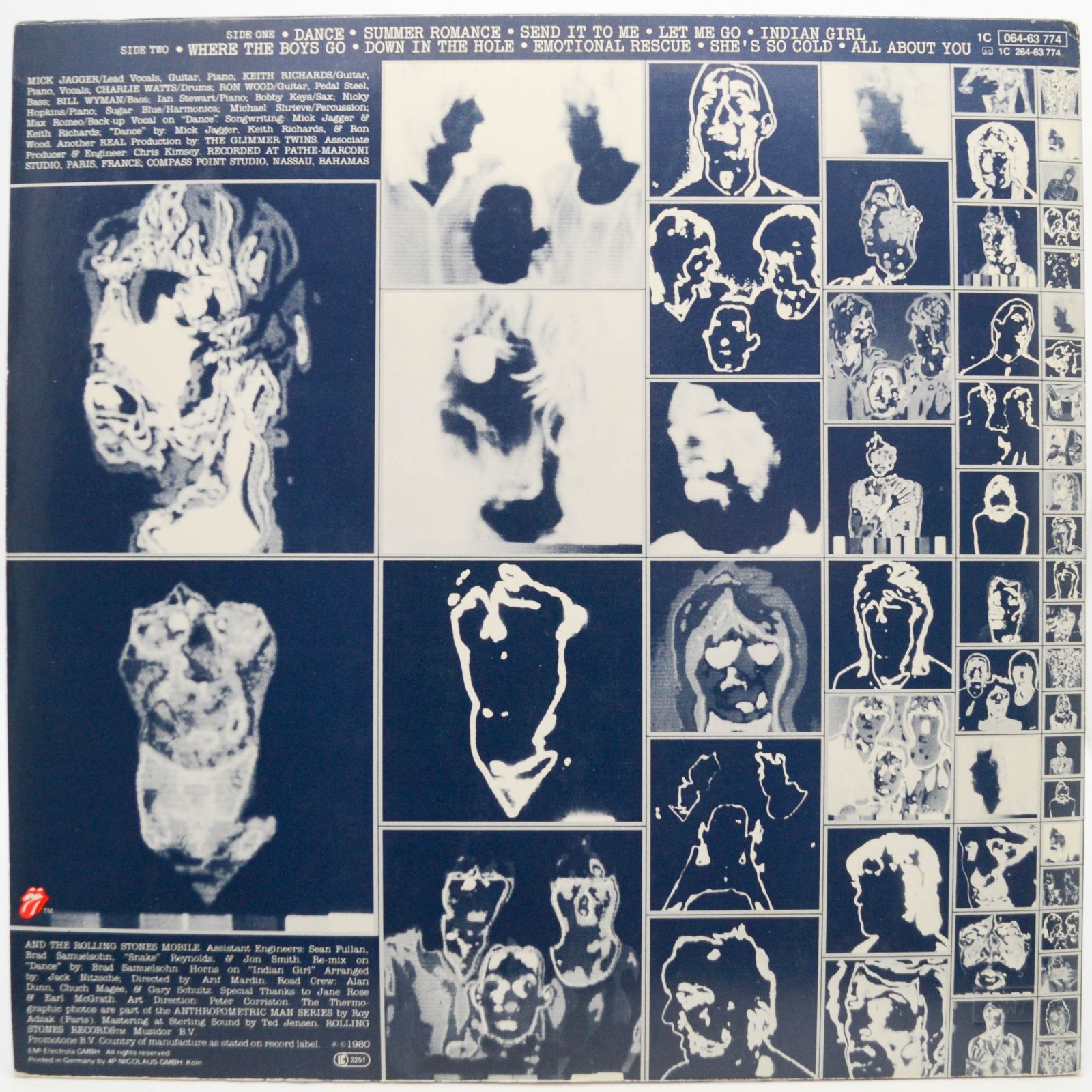Rolling Stones — Emotional Rescue (poster), 1980