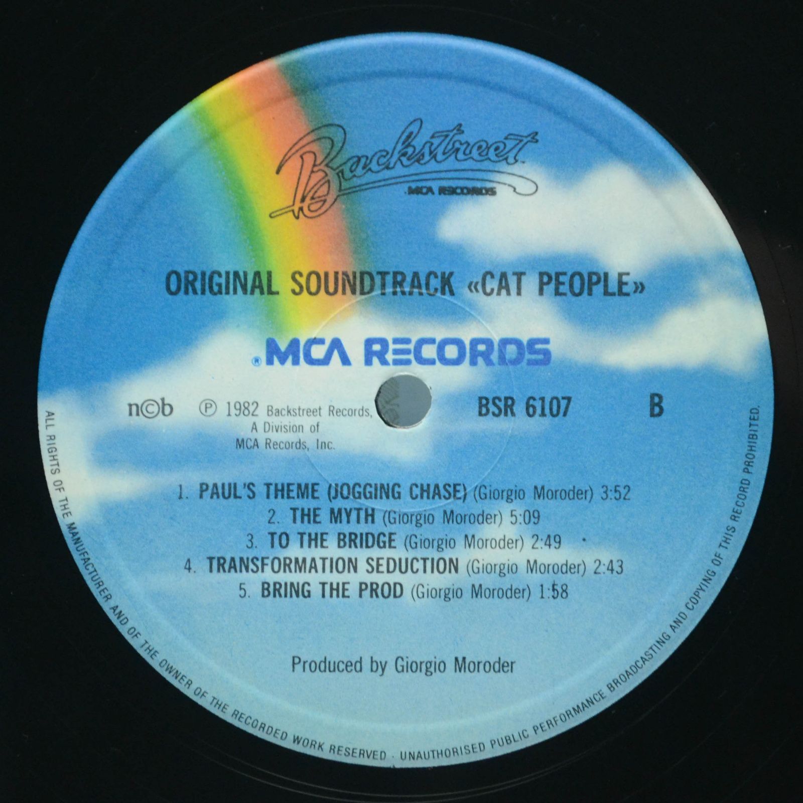 Giorgio Moroder — Cat People (Original Soundtrack), 1982