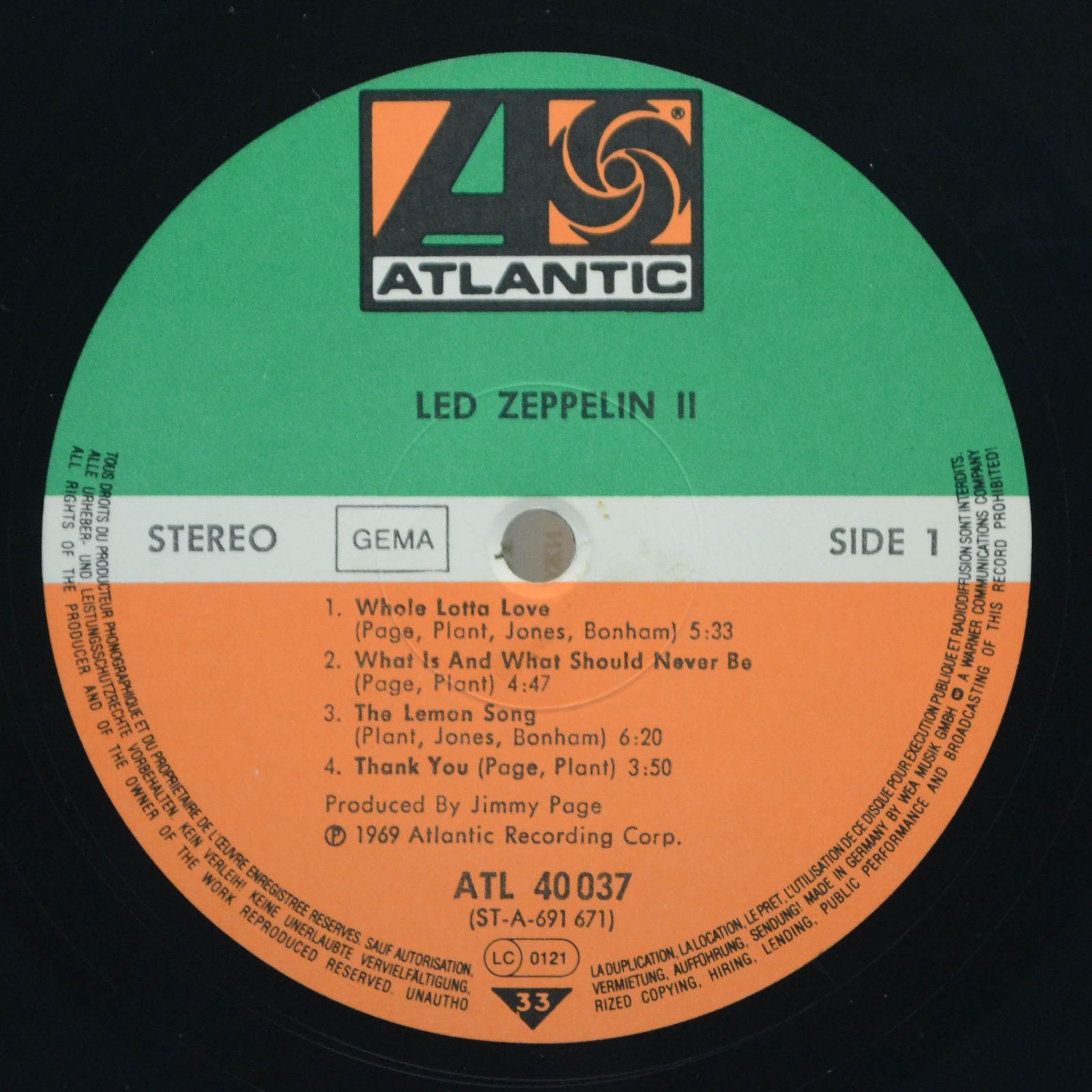 Led Zeppelin — Led Zeppelin II, 1969