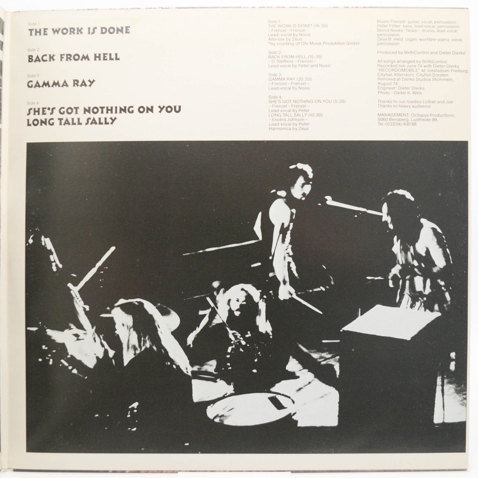 Birthcontrol — Live (2LP), 1974
