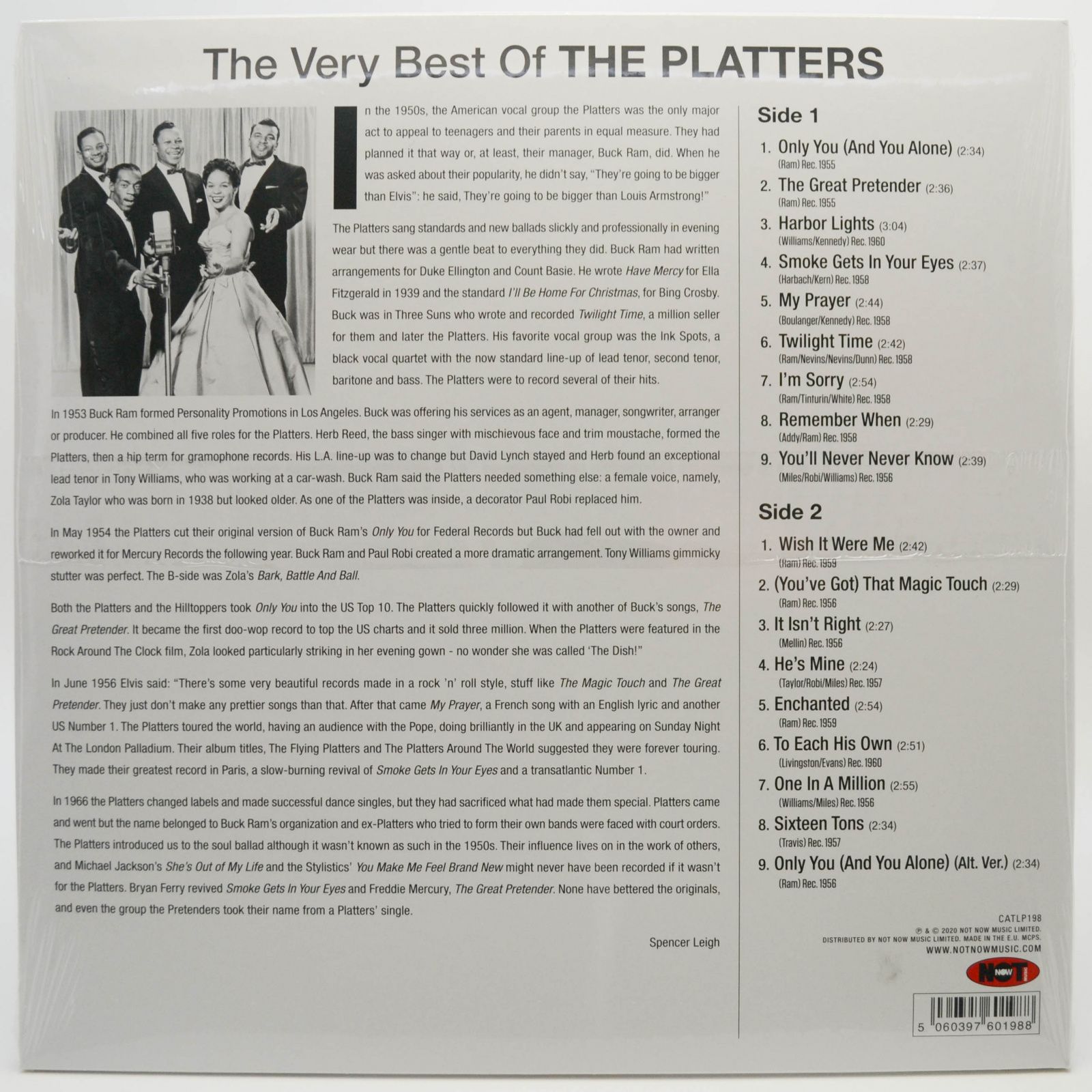 Platters — The Very Best Of The Platters, 2020