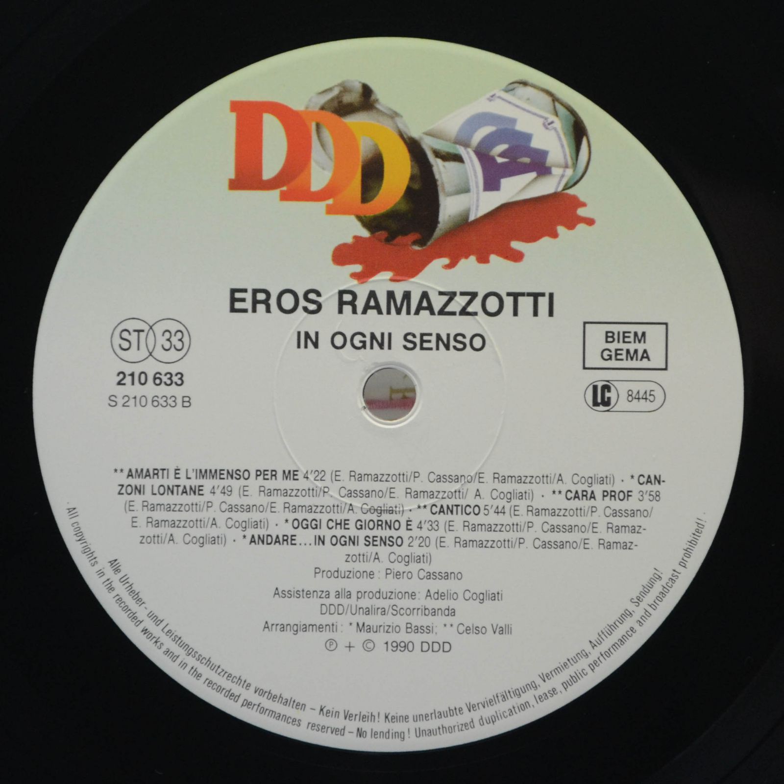 Eros Ramazzotti — In Ogni Senso, 1990
