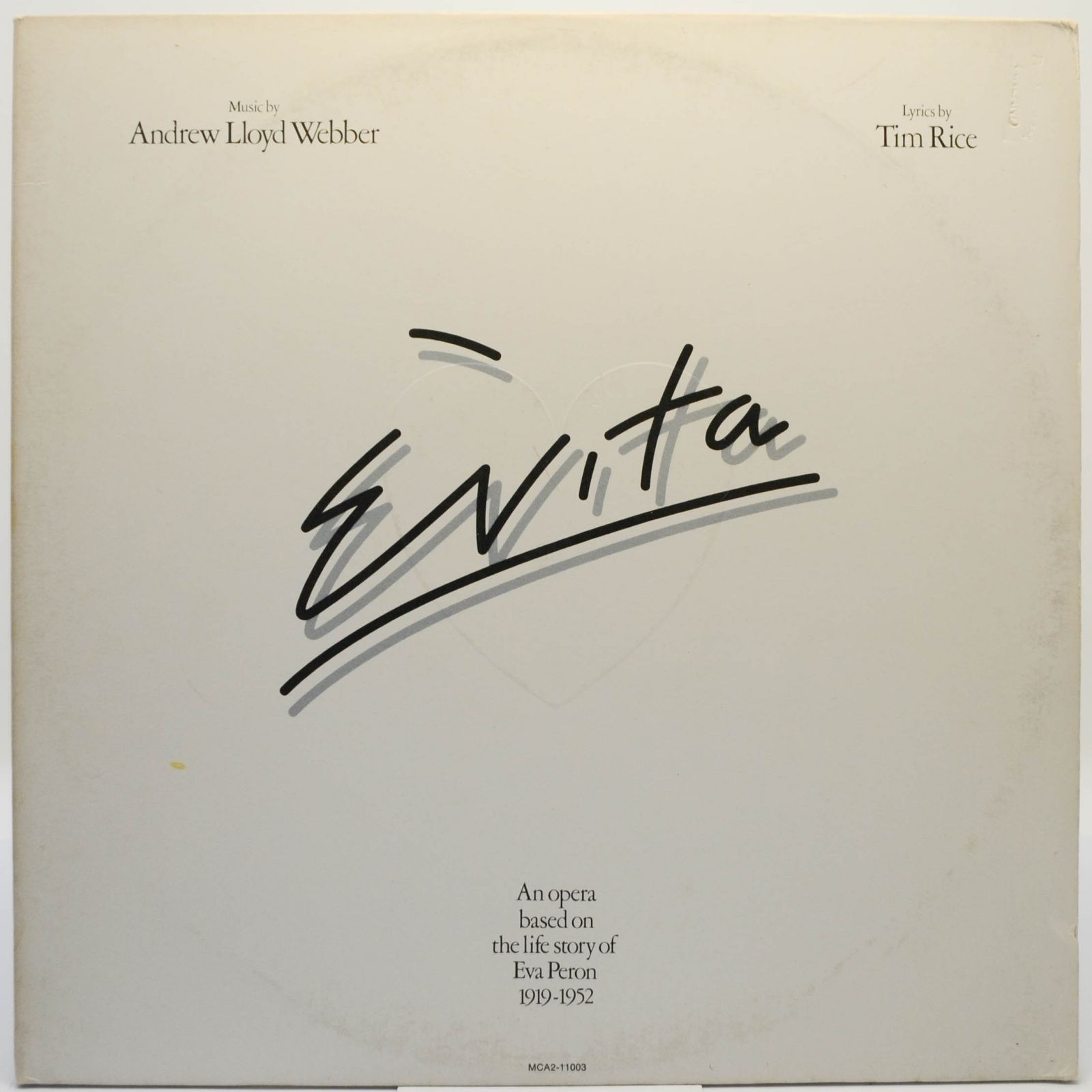 Andrew Lloyd Webber And Tim Rice — Evita, 1979