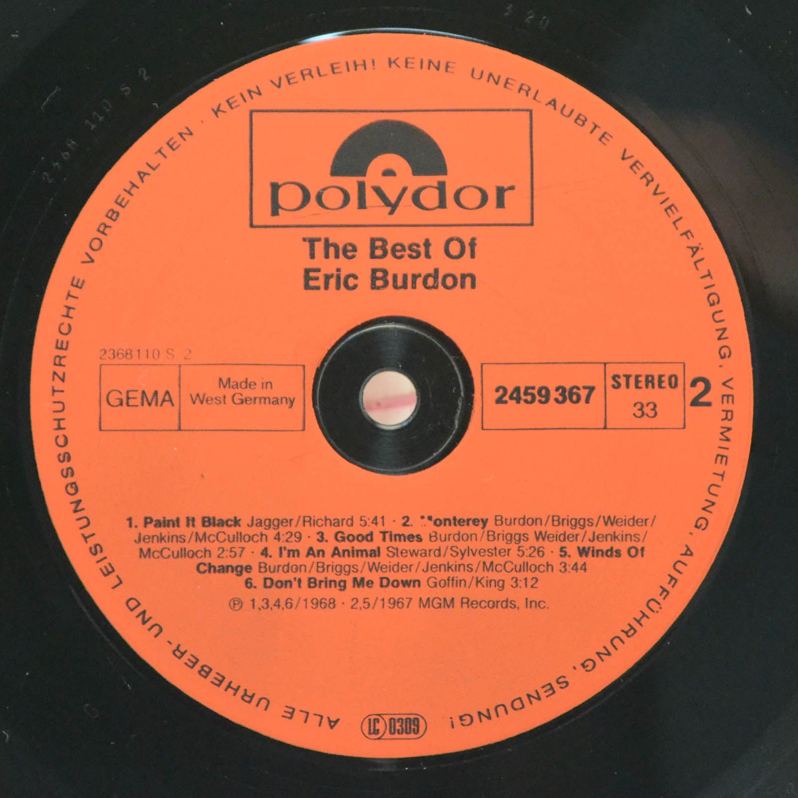 Eric Burdon — The Best Of Eric Burdon, 1974