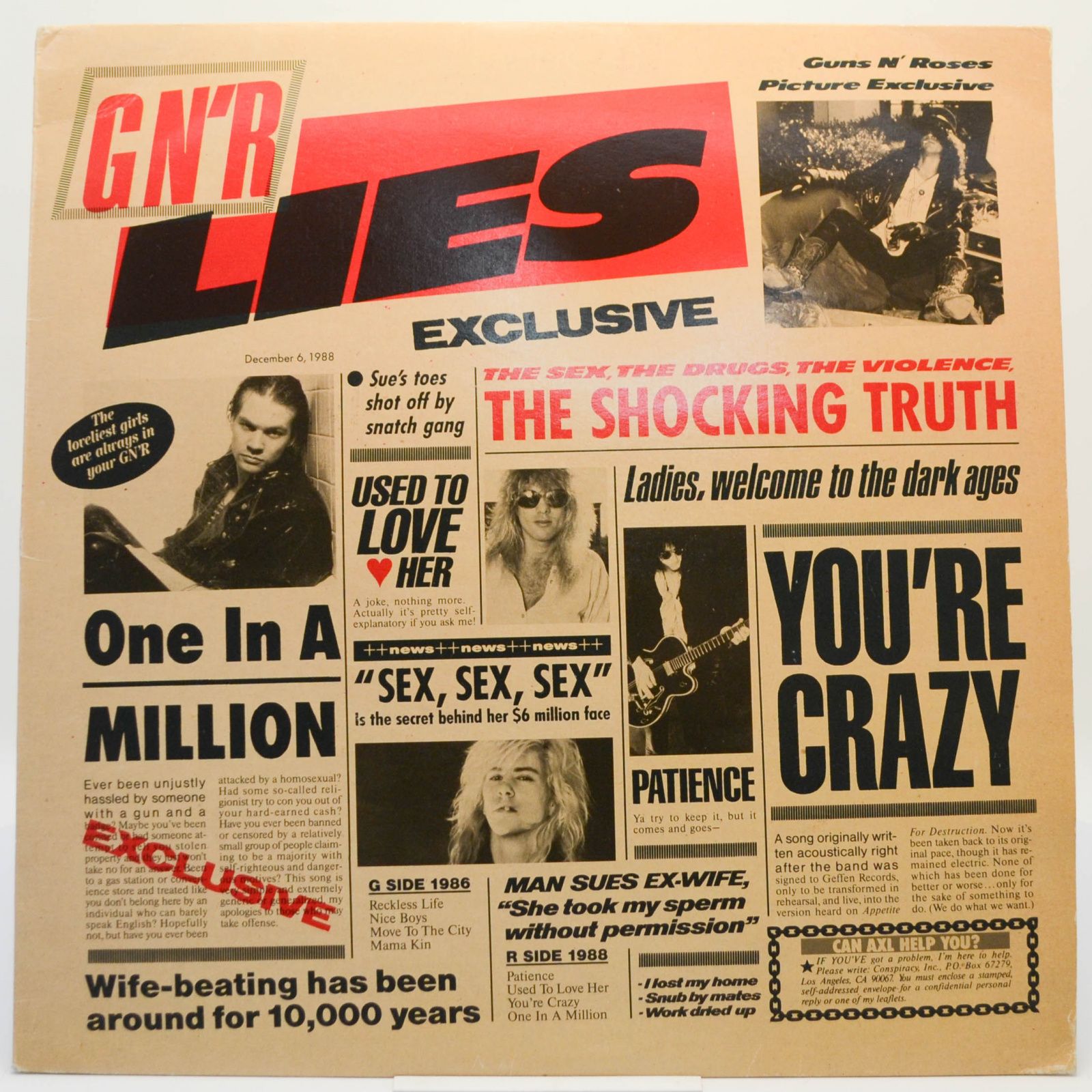 G N' R Lies, 1988