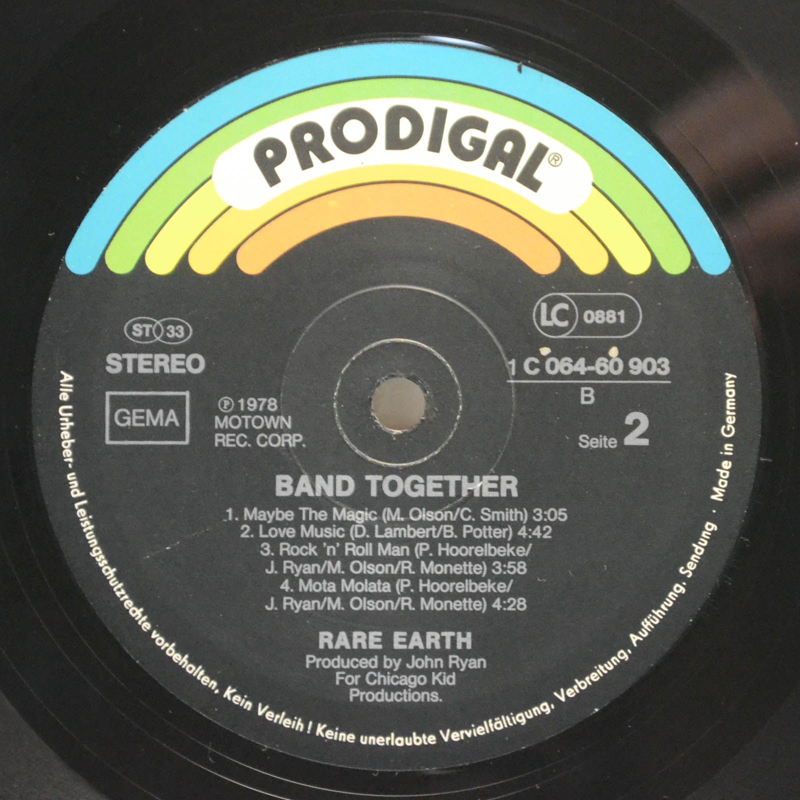 Rare Earth — Band Together, 1978