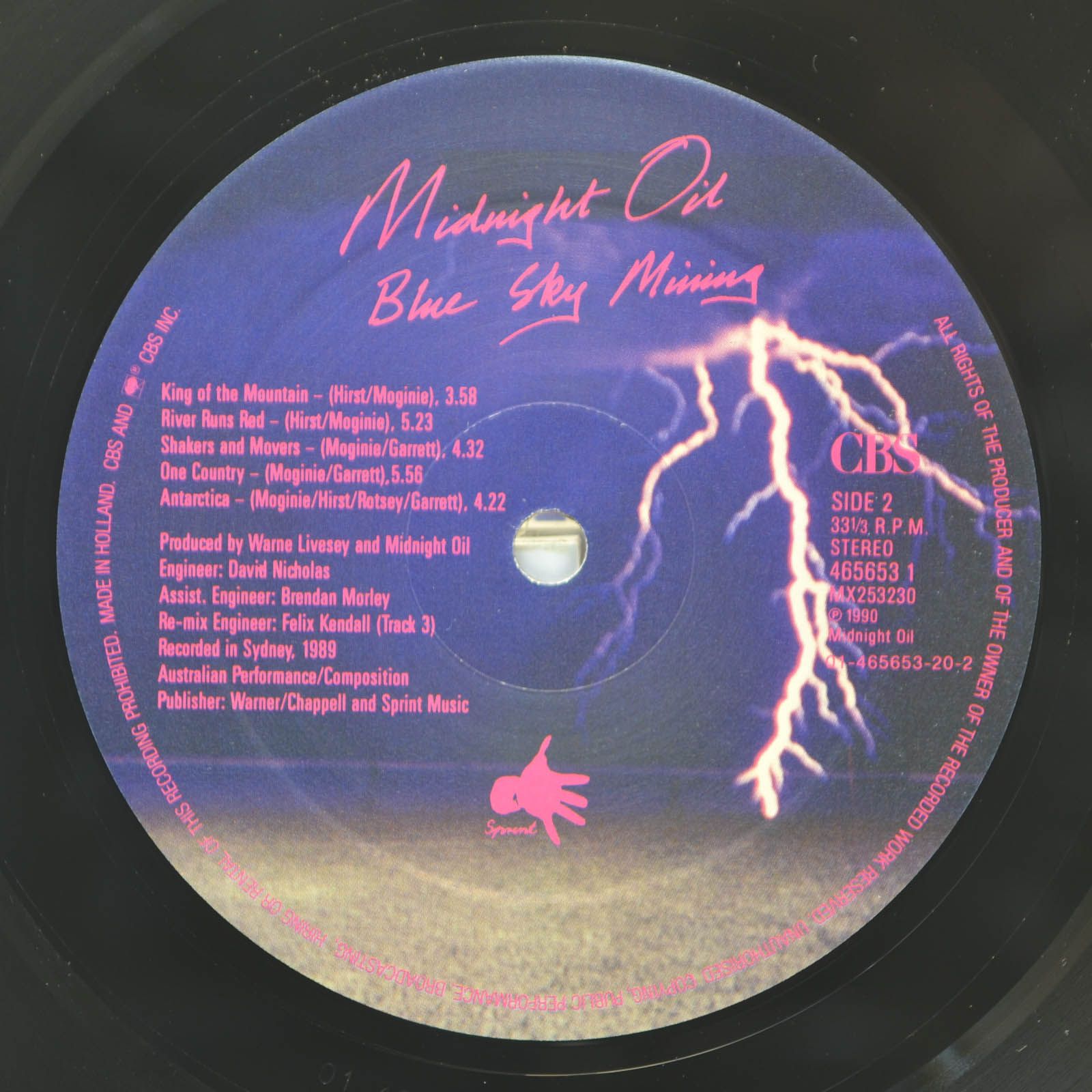 Midnight Oil — Blue Sky Mining, 1990
