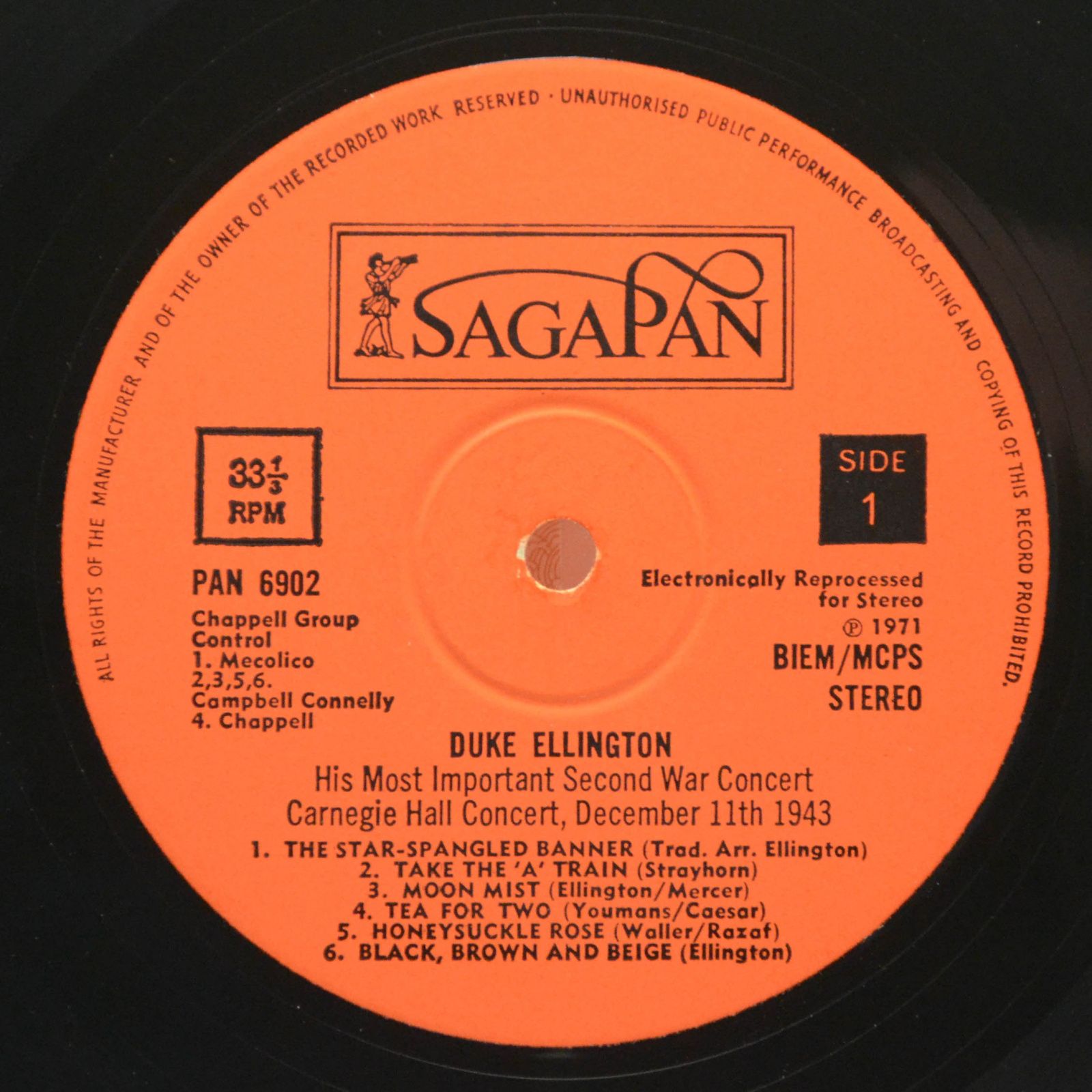 Duke Ellington — His Most Important Second War Concert: Carnegie Hall 1943, 1971