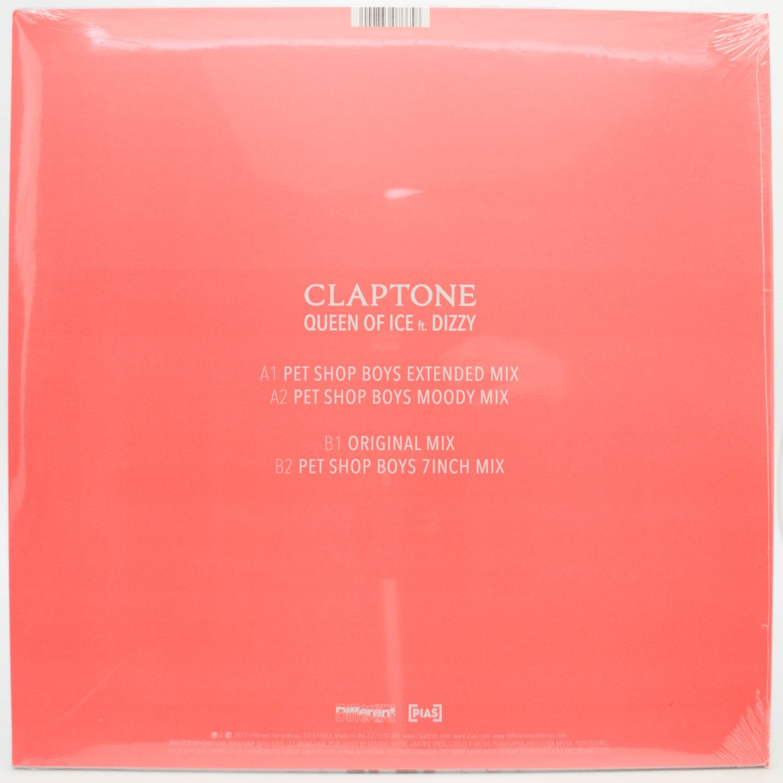 Claptone Ft. Dizzy — Queen Of Ice (Pet Shop Boys Remixes) (UK), 2022