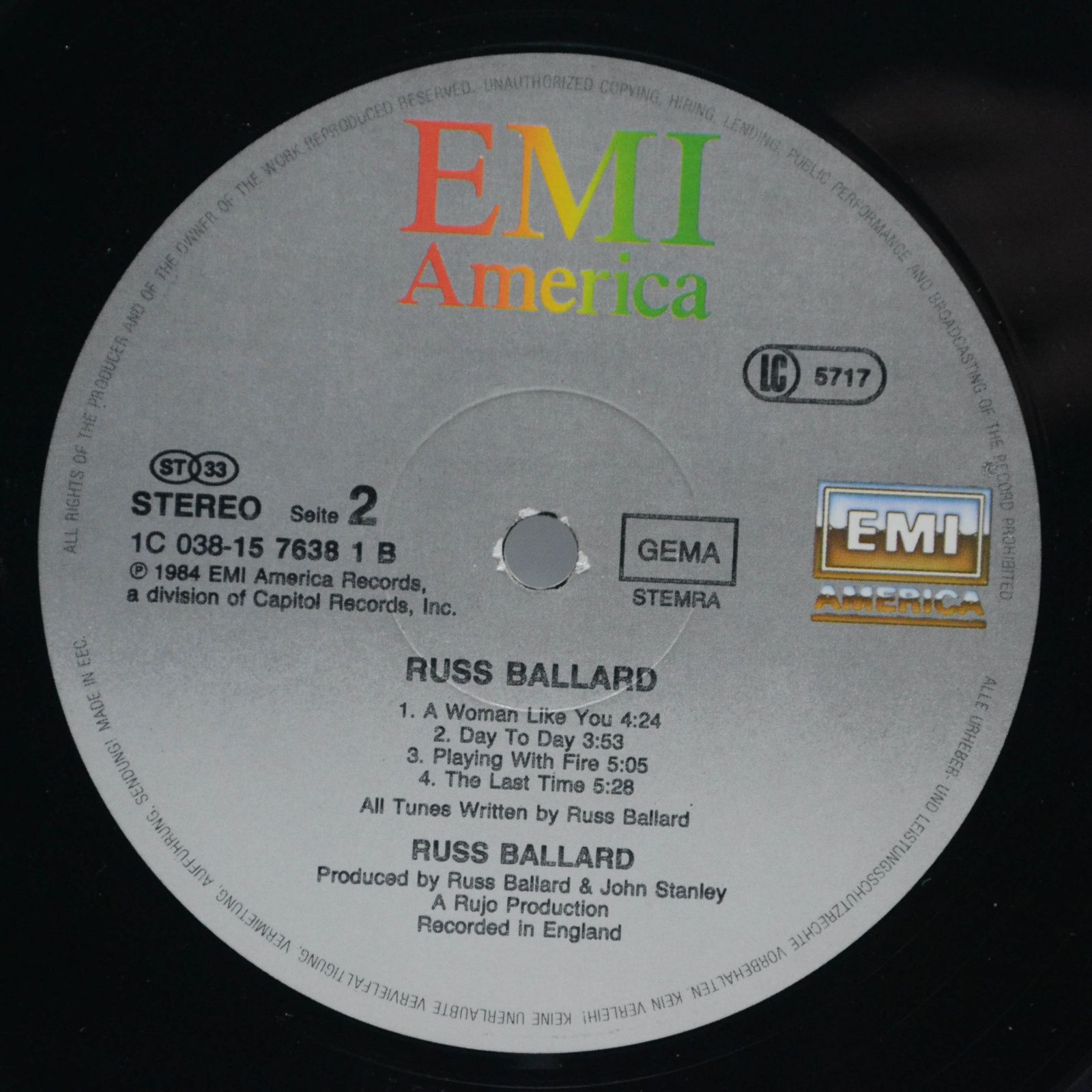 Russ Ballard — Russ Ballard, 1984