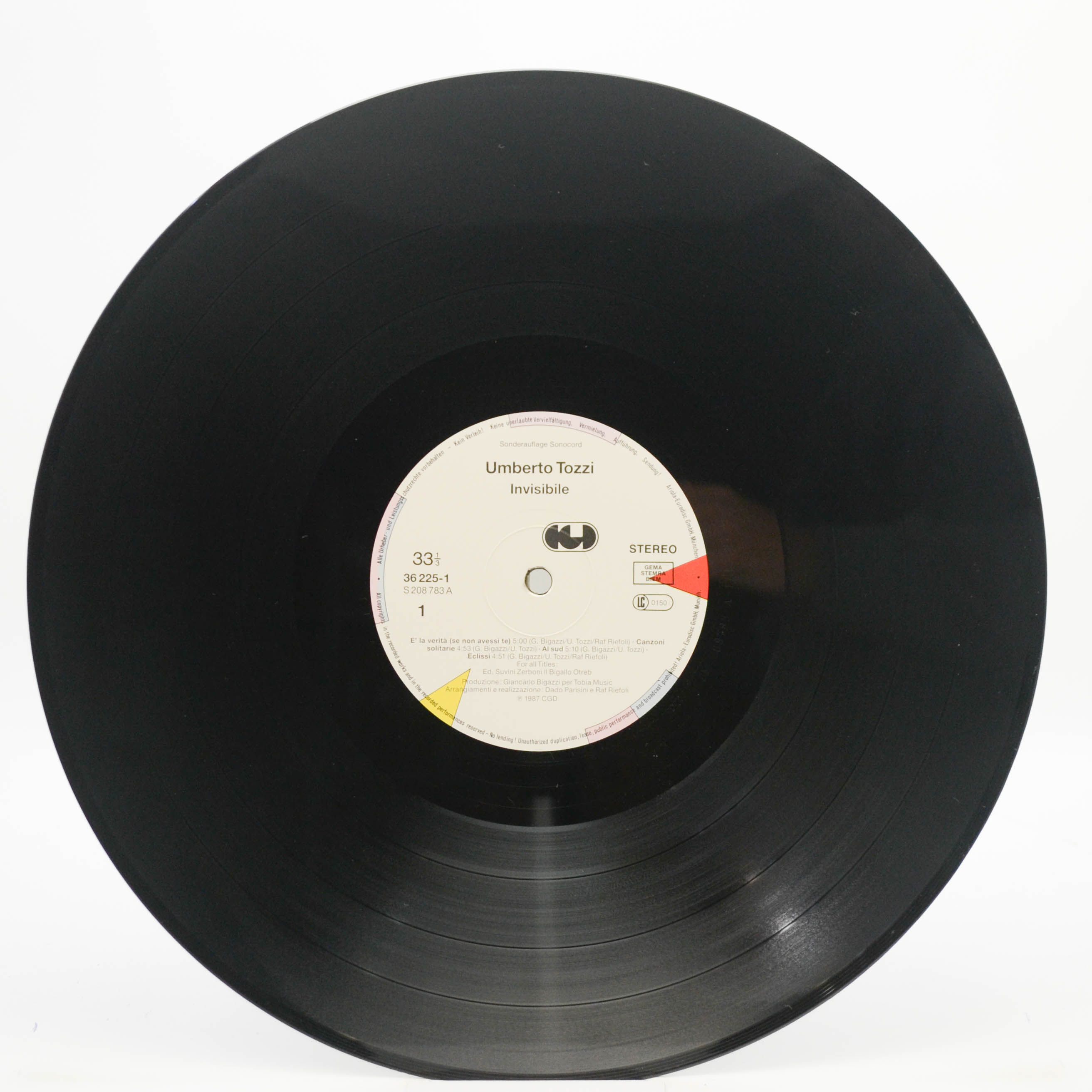 Umberto Tozzi — Invisibile, 1987