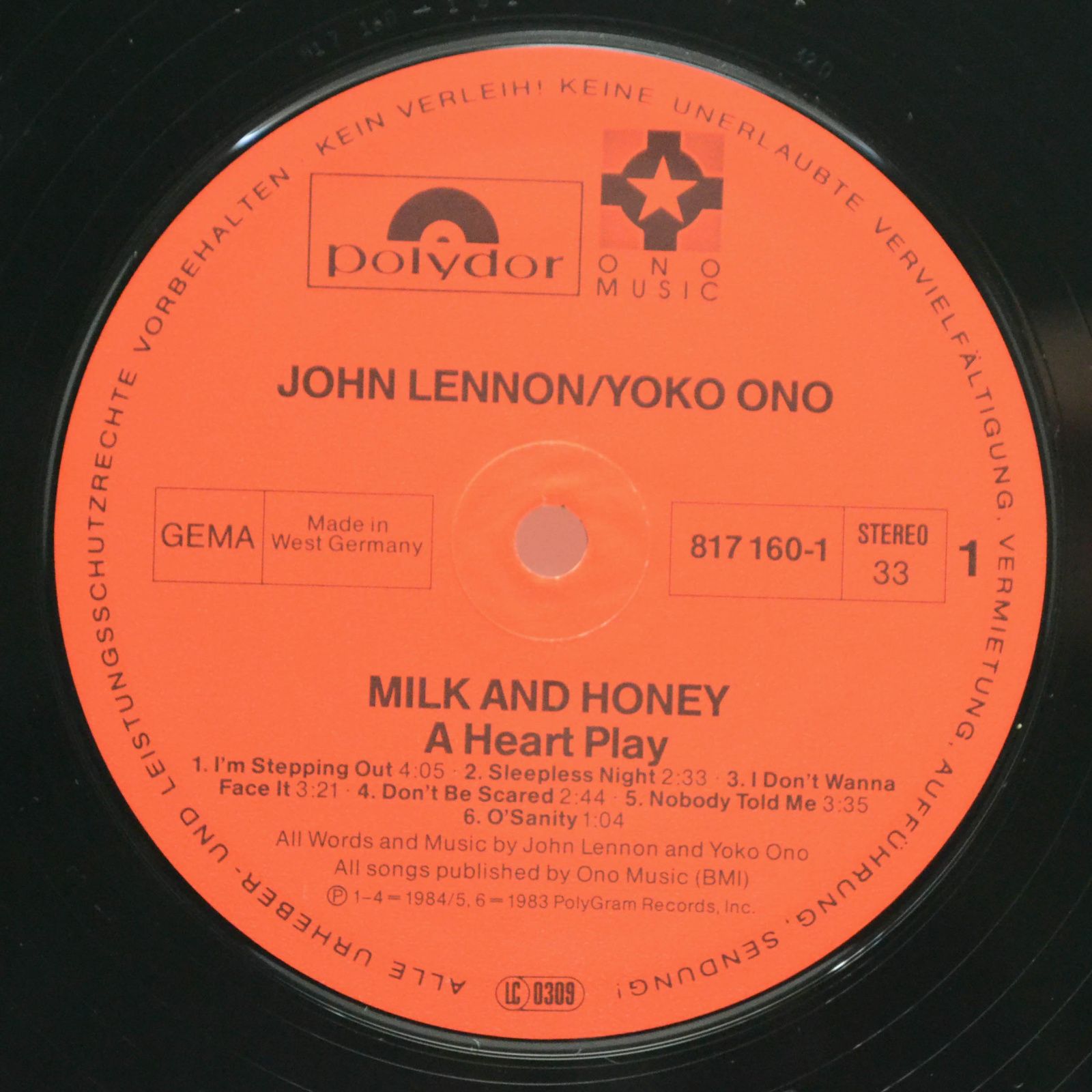 John Lennon & Yoko Ono — Milk And Honey, 1984