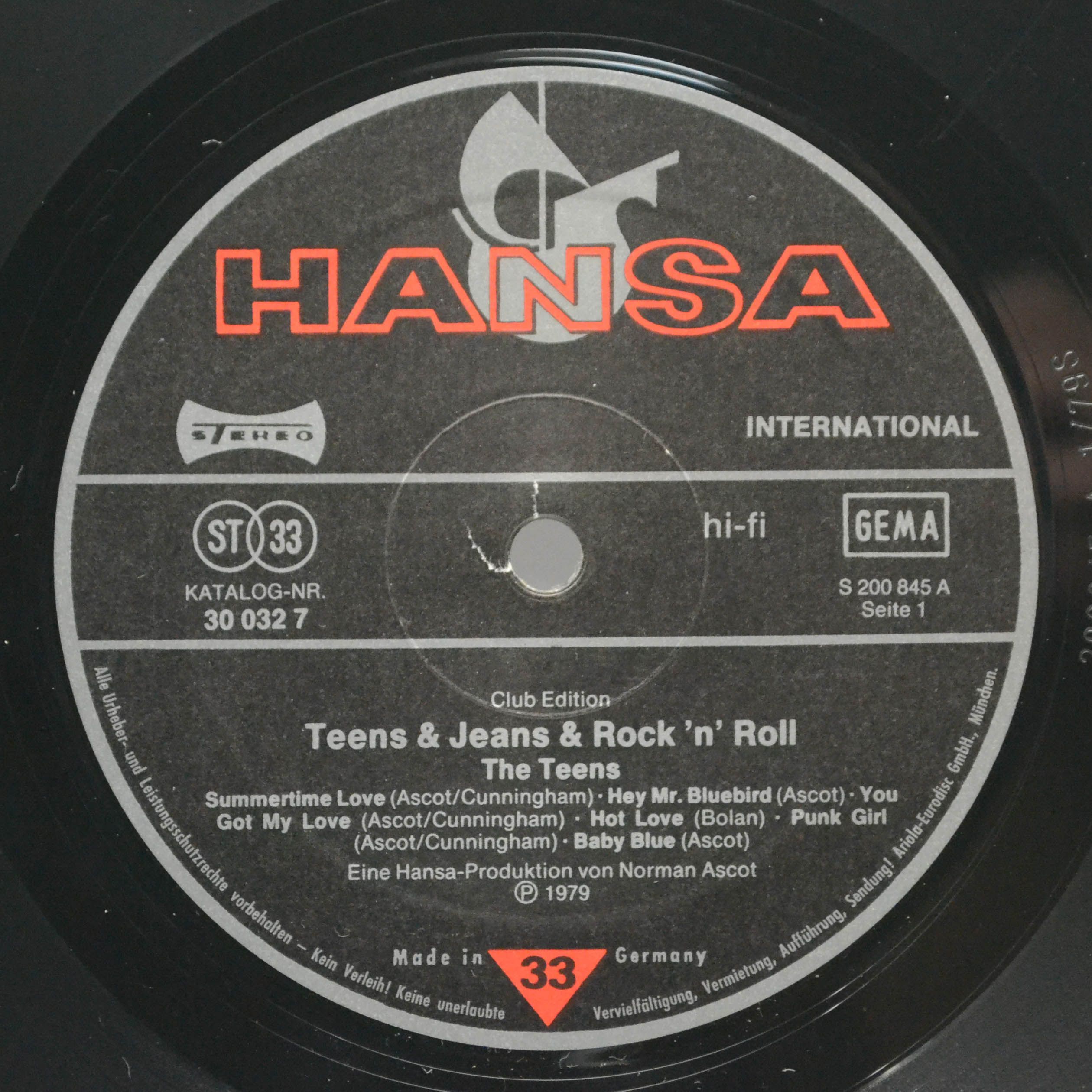 Teens — Teens & Jeans & Rock 'n' Roll, 1979