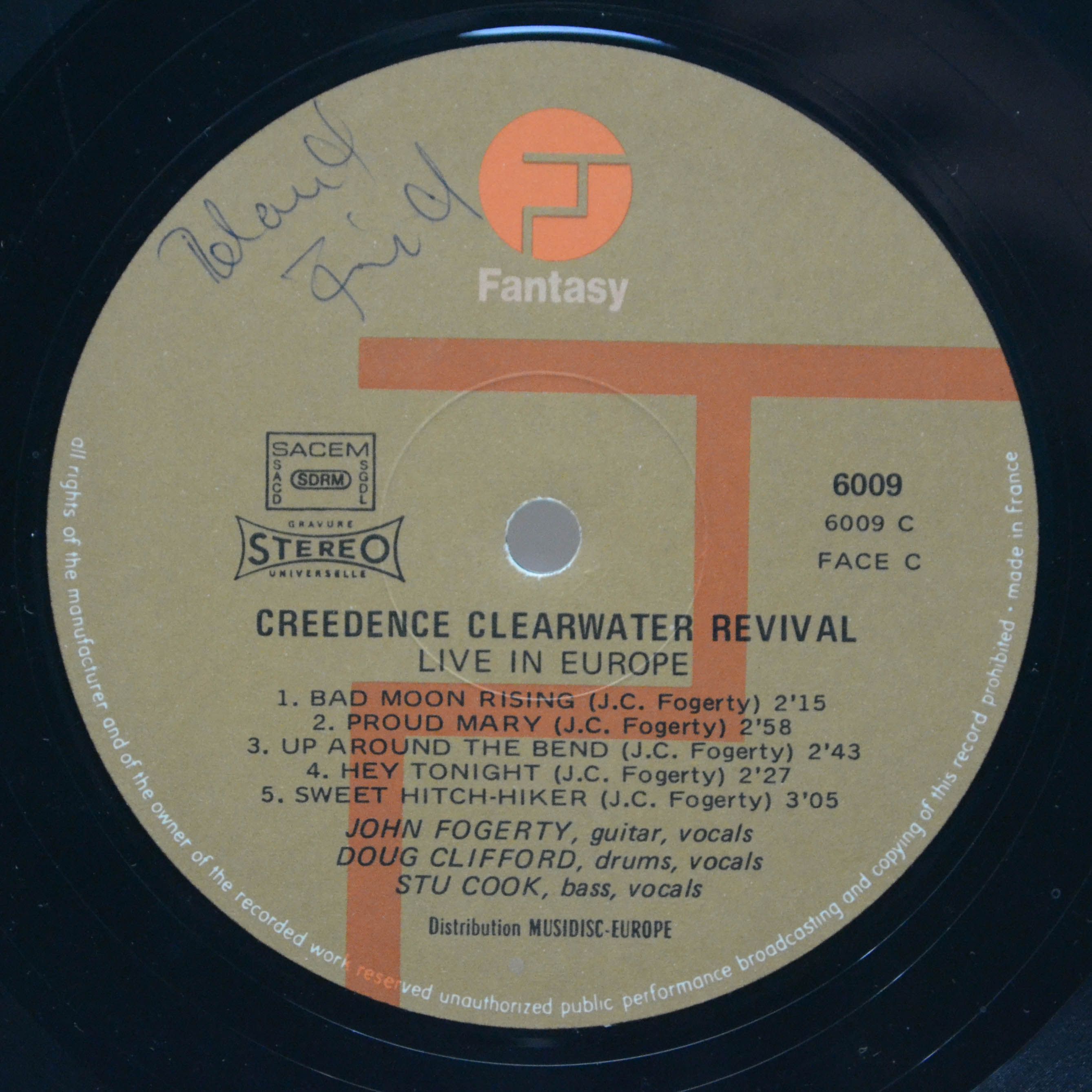 Creedence Clearwater Revival — Live In Europe (2LP), 1973