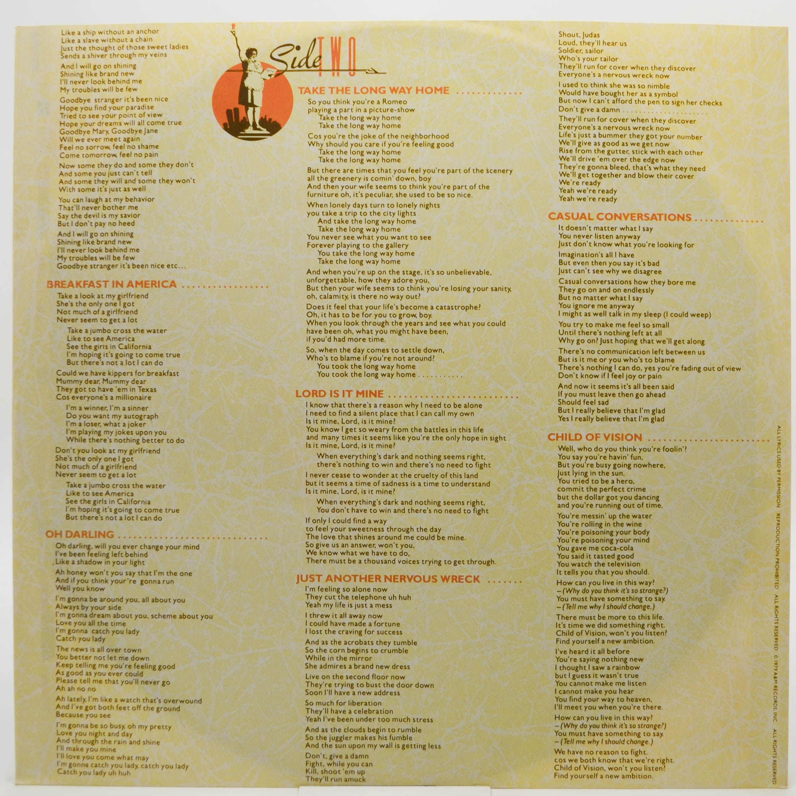 Supertramp — Breakfast In America, 1979