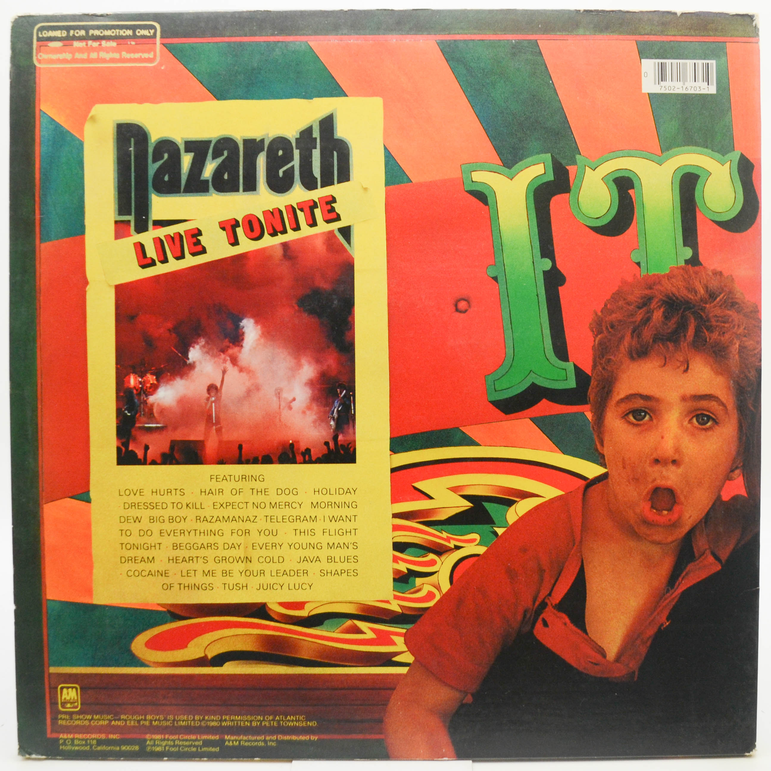 Nazareth — 'Snaz (2LP, USA, poster), 1981