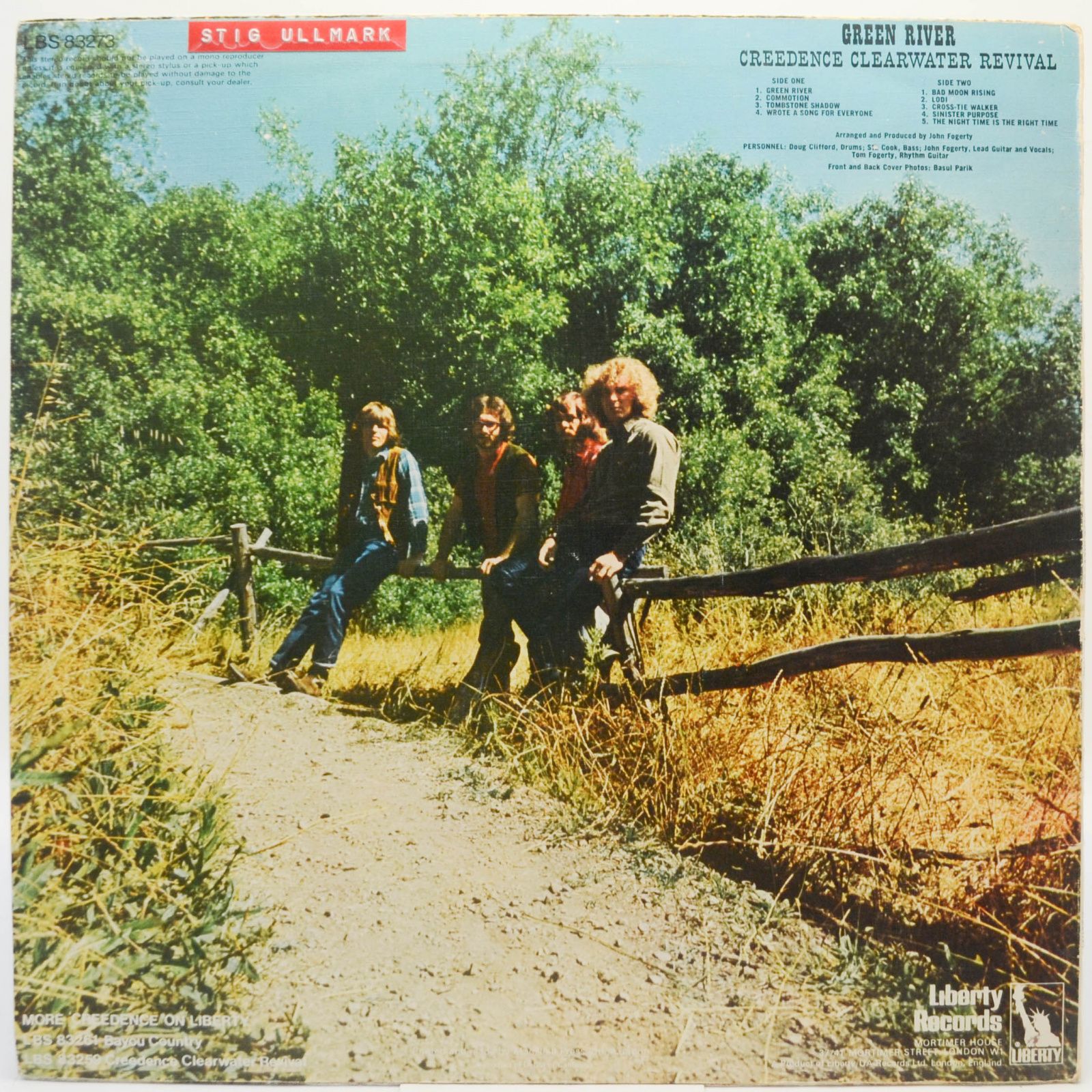 Creedence Clearwater Revival — Green River (UK), 1969