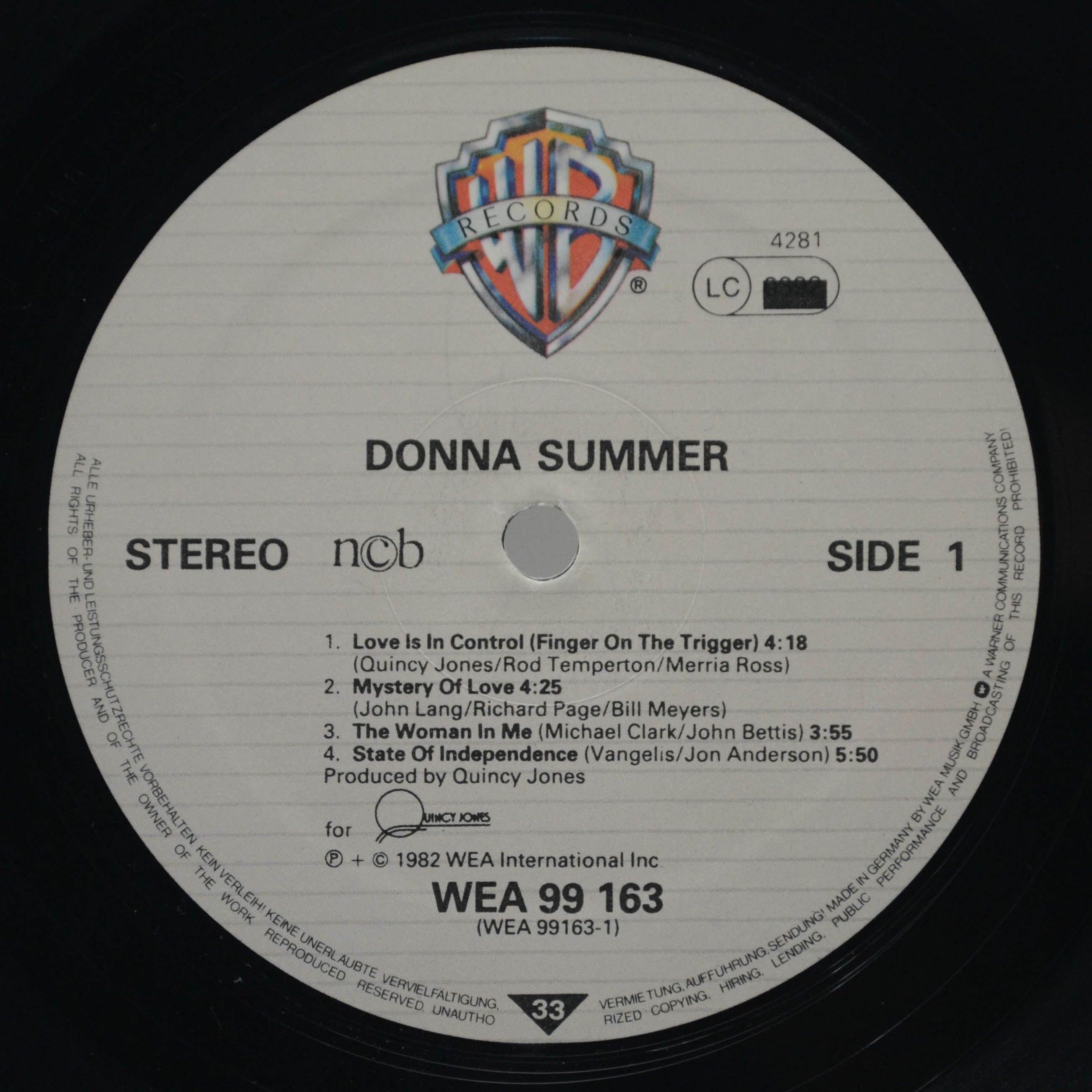 Donna Summer — Donna Summer, 1982