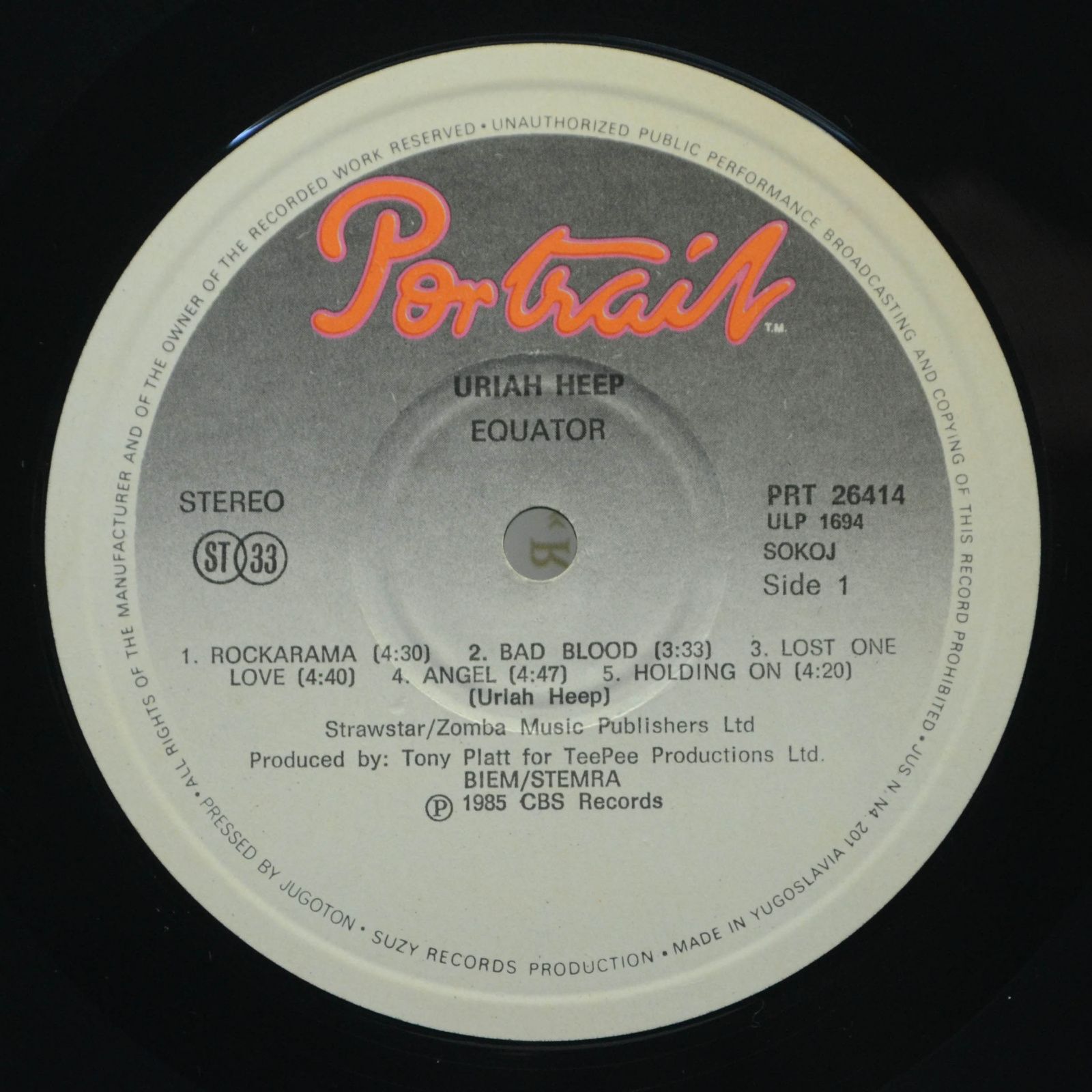 Uriah Heep — Equator, 1985