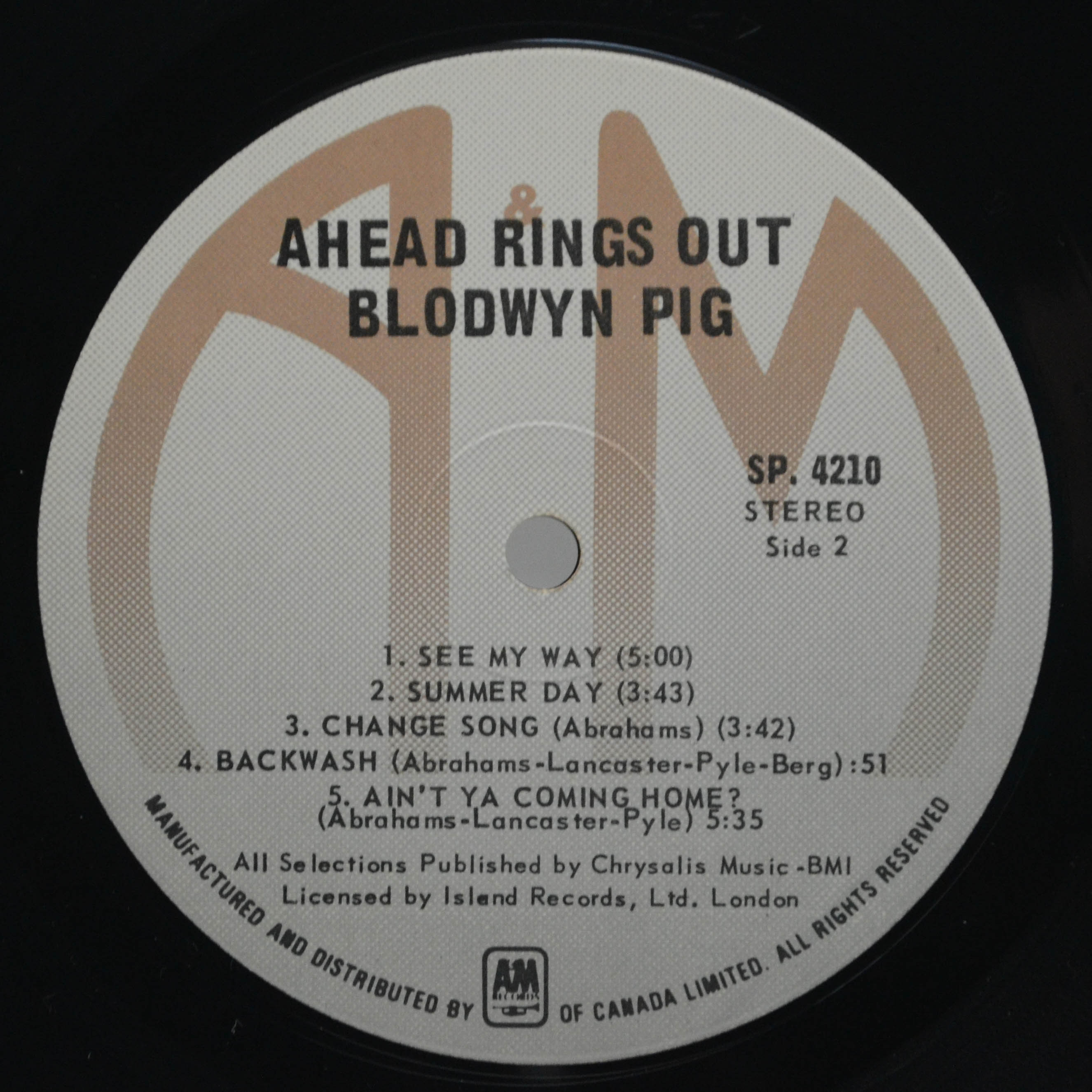 Blodwyn Pig — Ahead Rings Out, 1969