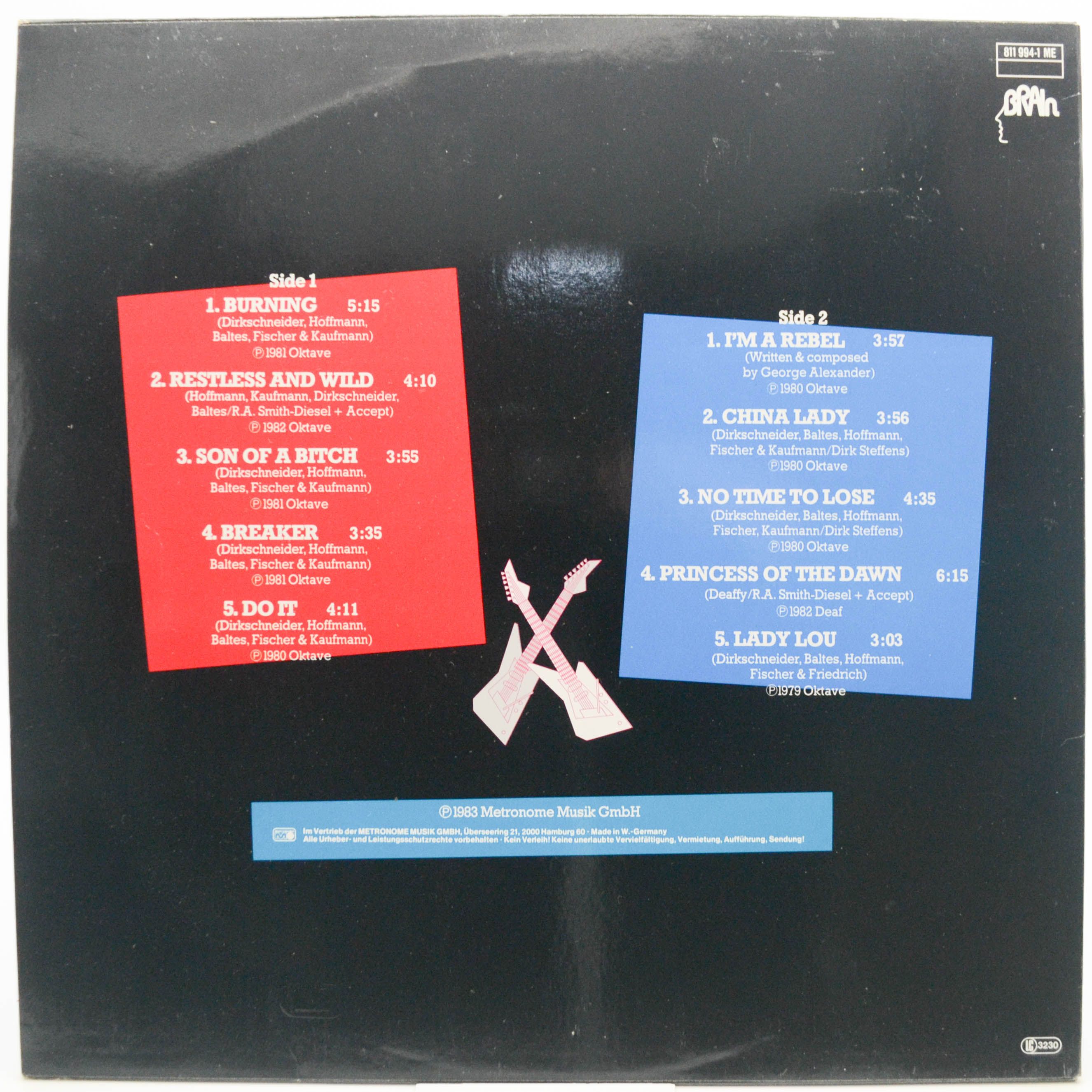 Виниловая пластинка Accept — Best Of Accept (1-st, Germany), 1983