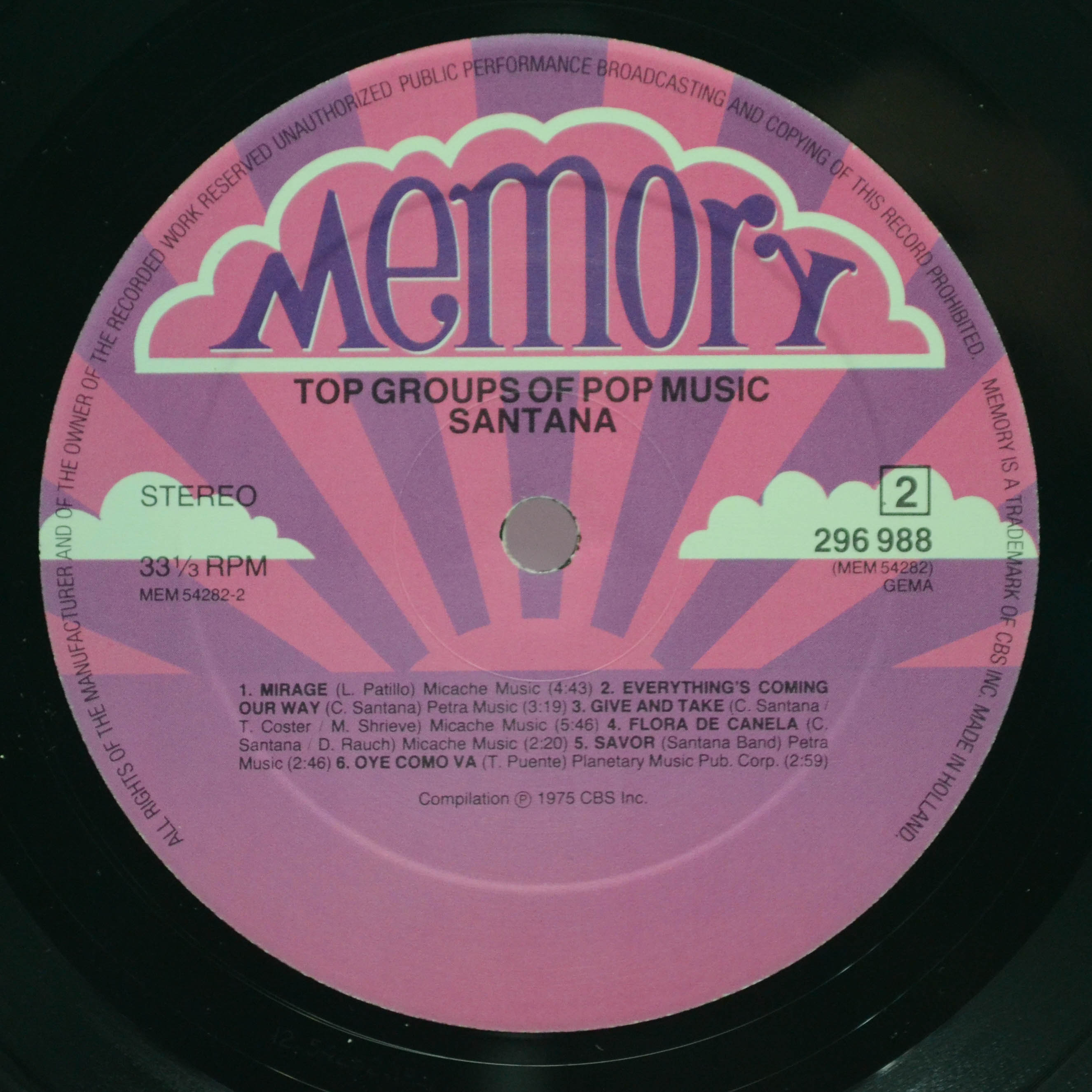 Santana — Top Groups Of Pop Music: Santana, 1981