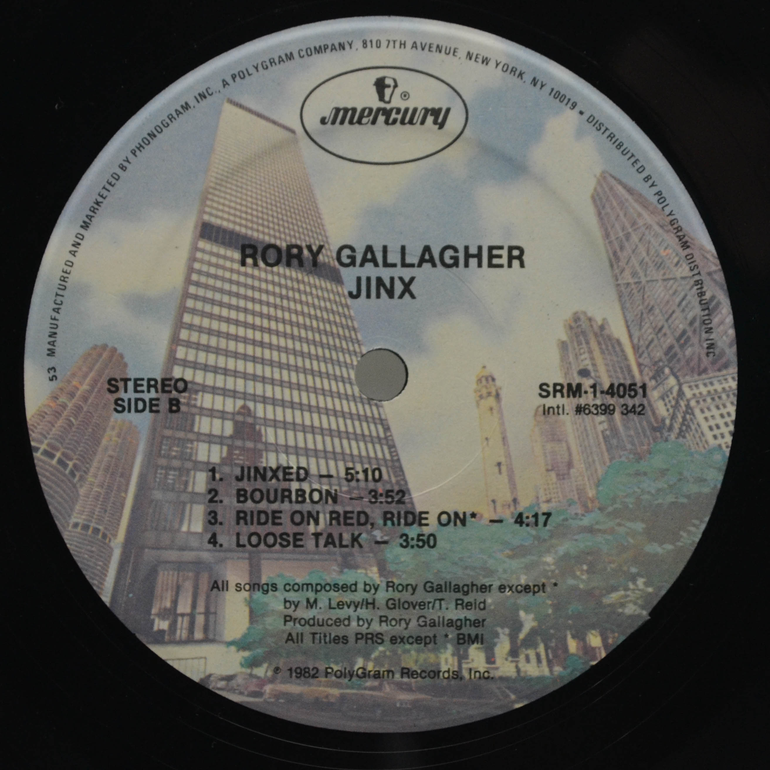 Rory Gallagher — Jinx (USA), 1982