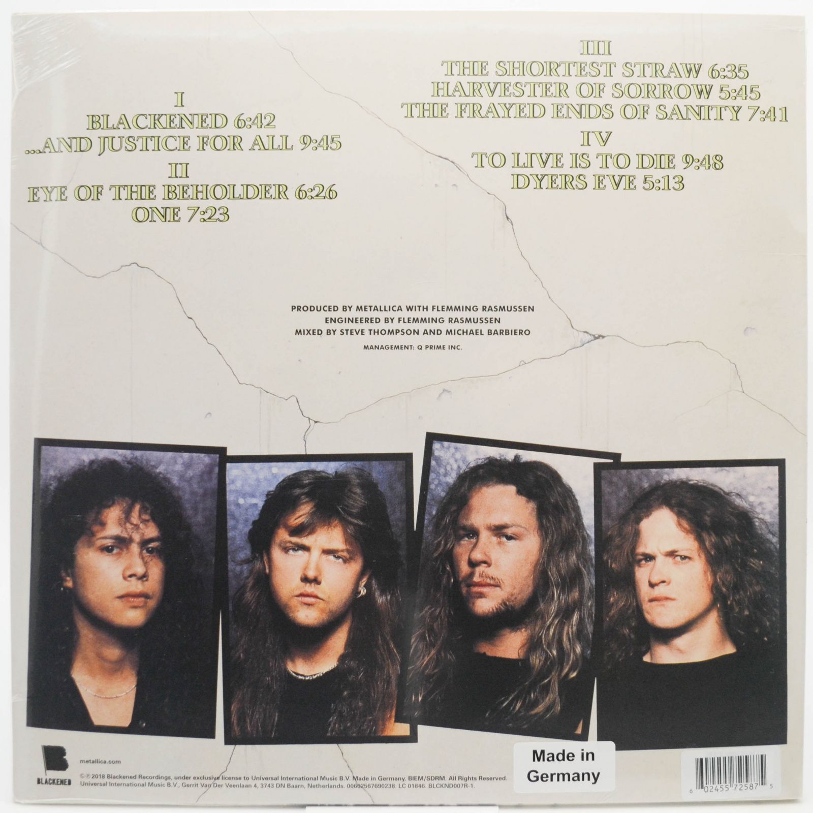 Metallica — … And Justice For All (2LP), 1988