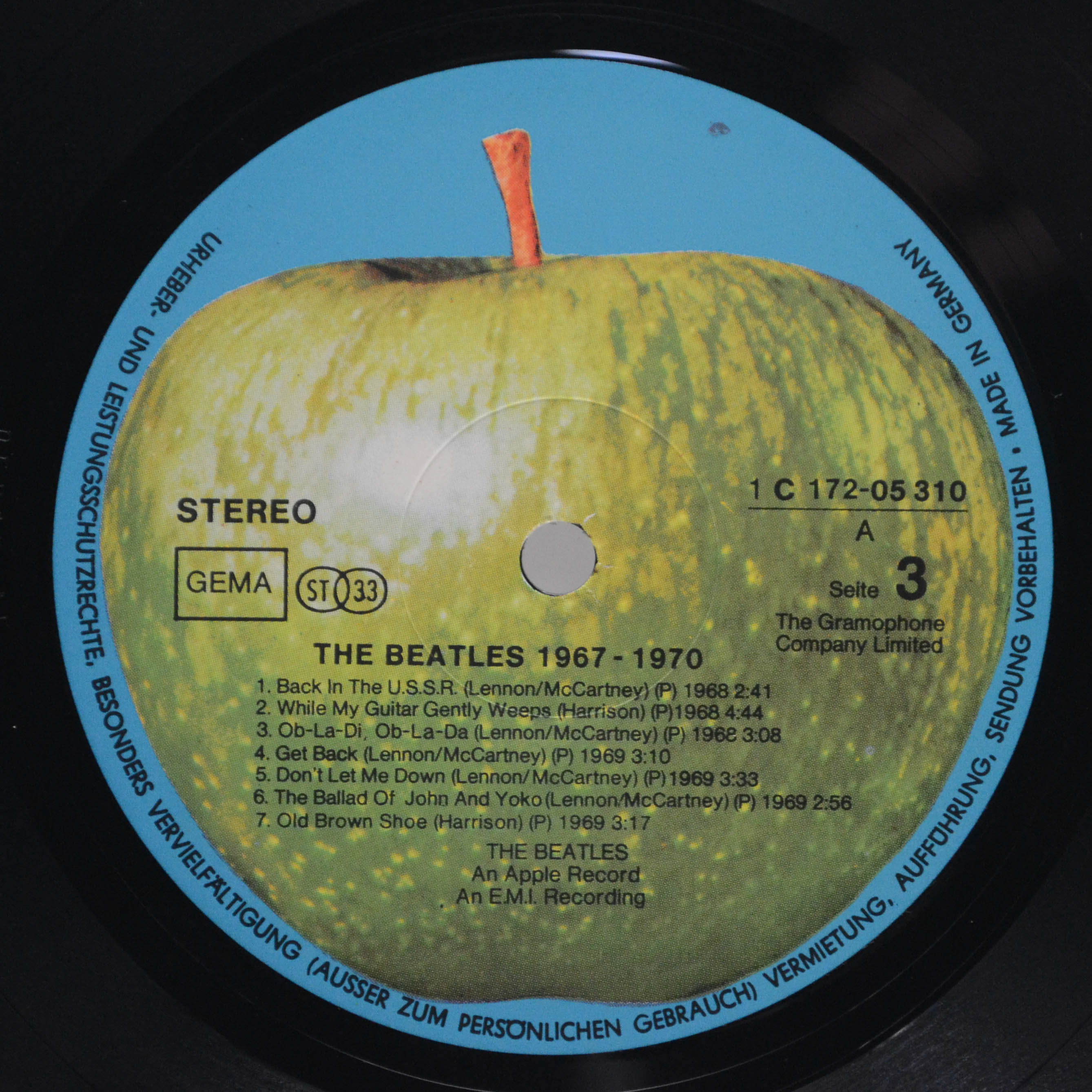 Beatles — 1967-1970 (2LP), 1973