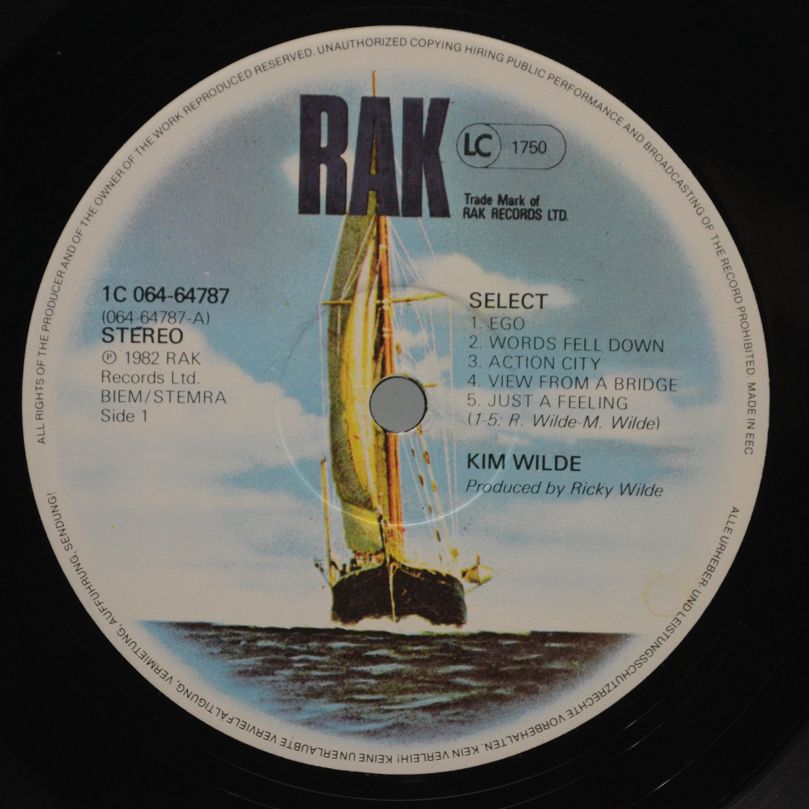 Kim Wilde — Select, 1982