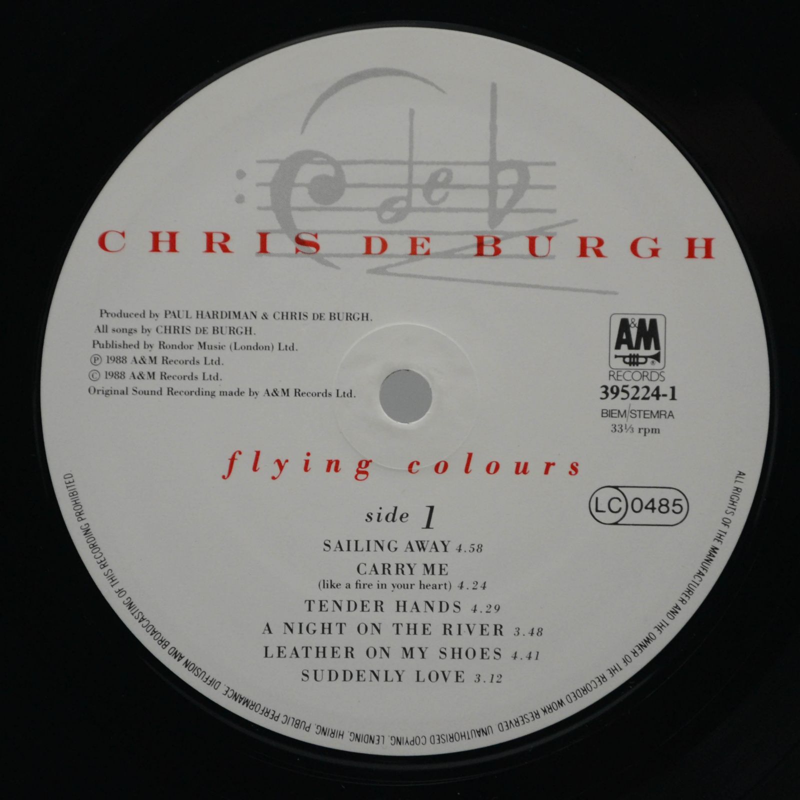 Chris de Burgh — Flying Colours, 1988