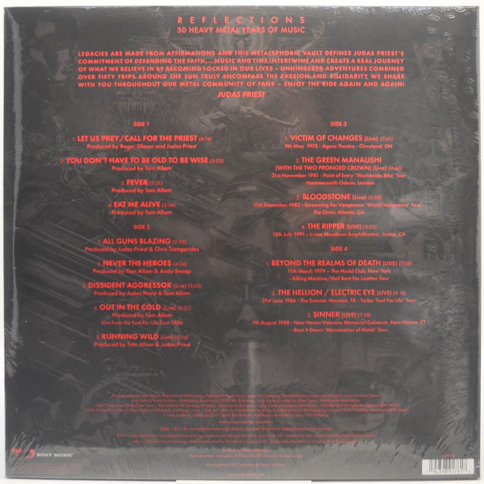 Judas Priest — Reflections - 50 Heavy Metal Years Of Music (2LP), 2021