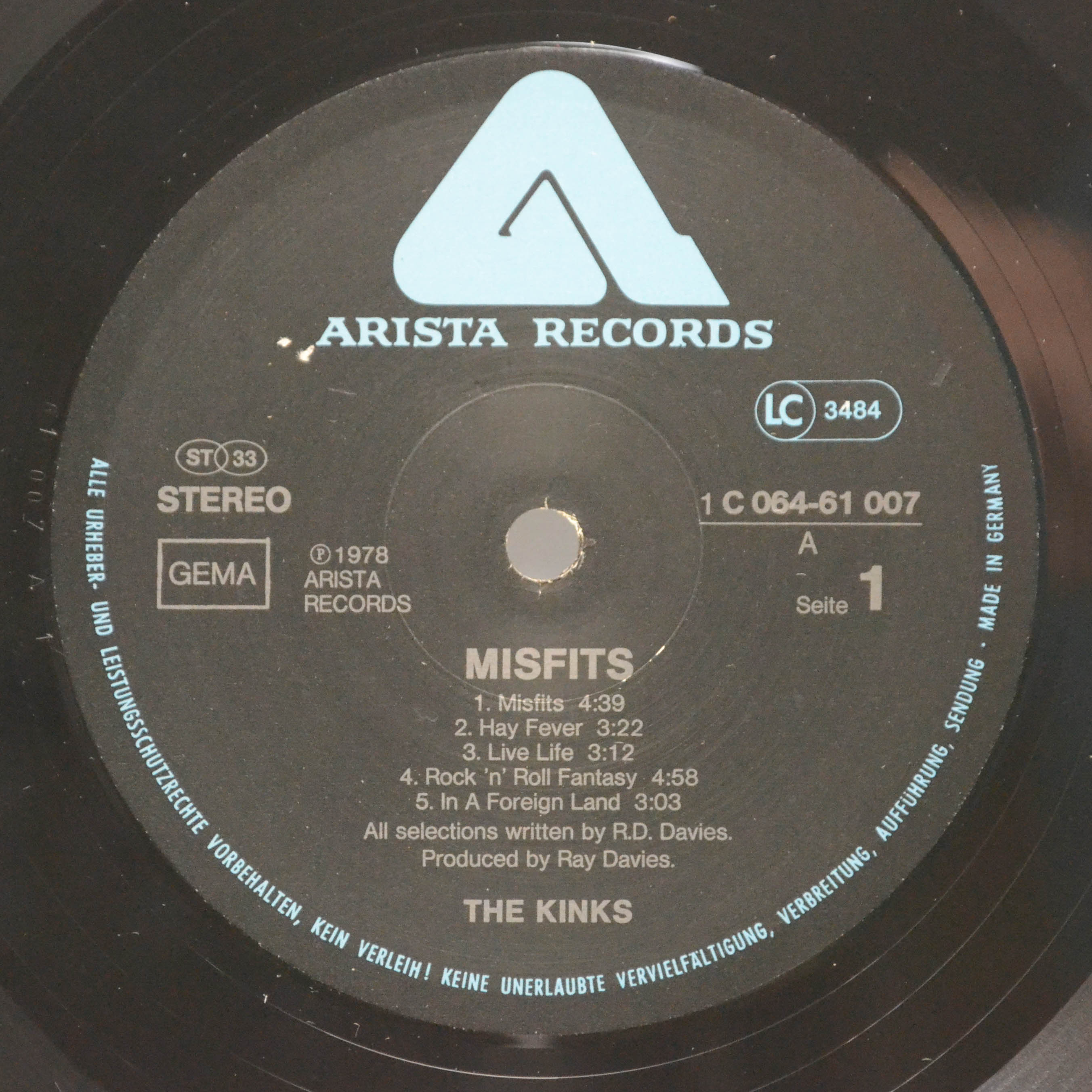 Kinks — Misfits, 1978