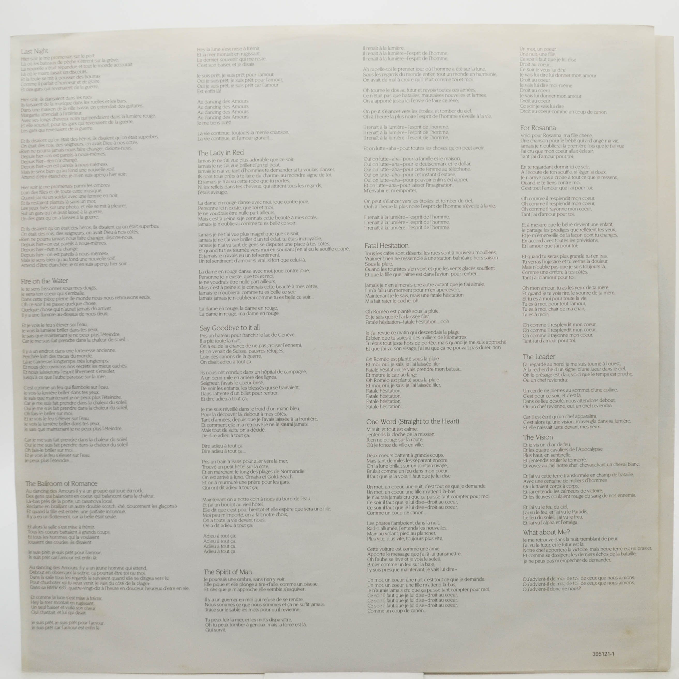 Chris de Burgh — Into The Light, 1986